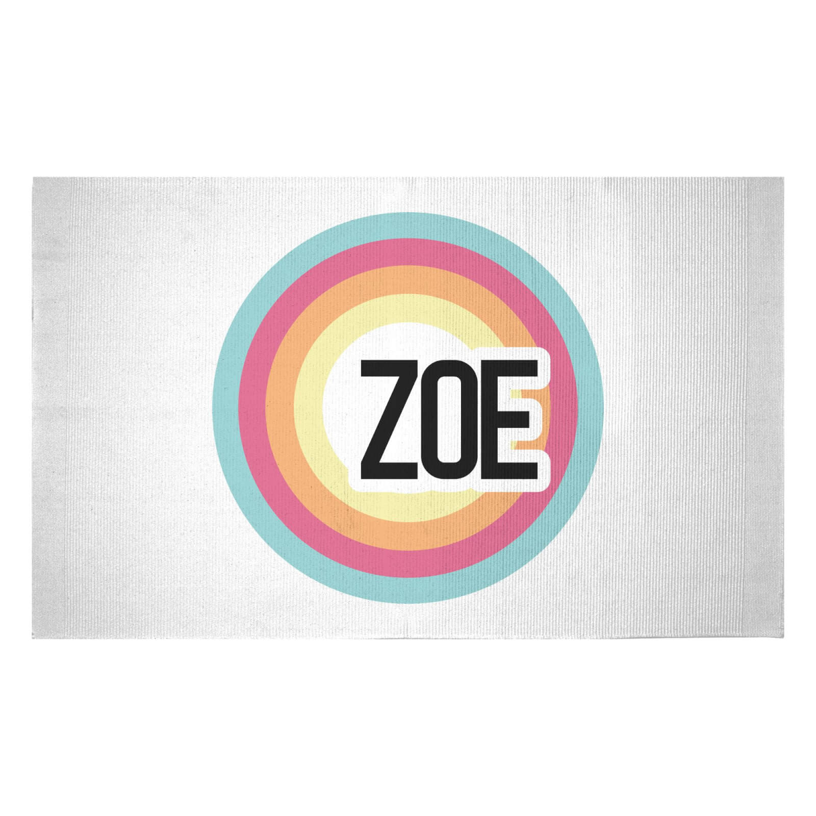Zoe Rainbow Woven Rug - Small