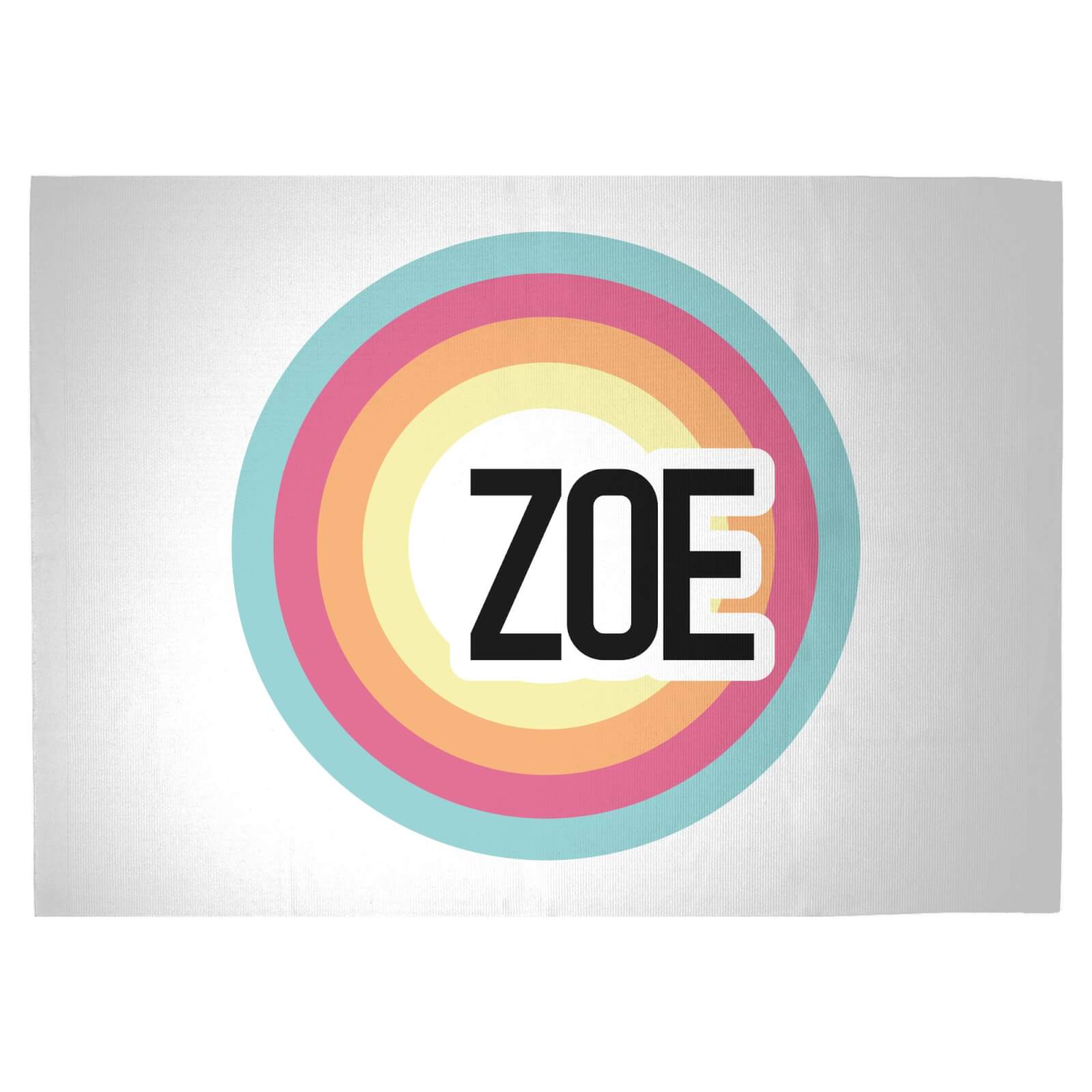 Zoe Rainbow Woven Rug - Large