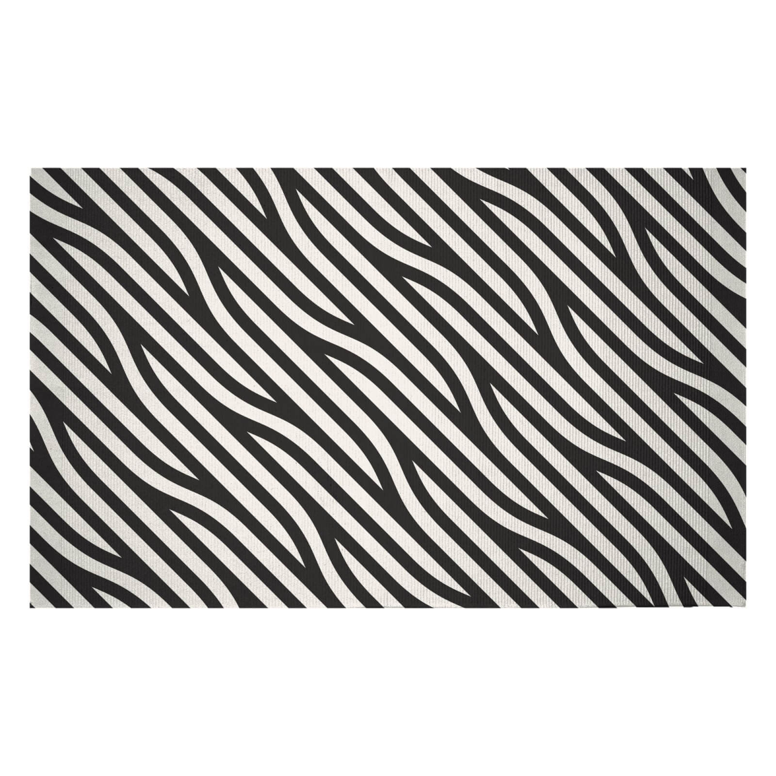 Bold Diagonal Lines Woven Rug - Small