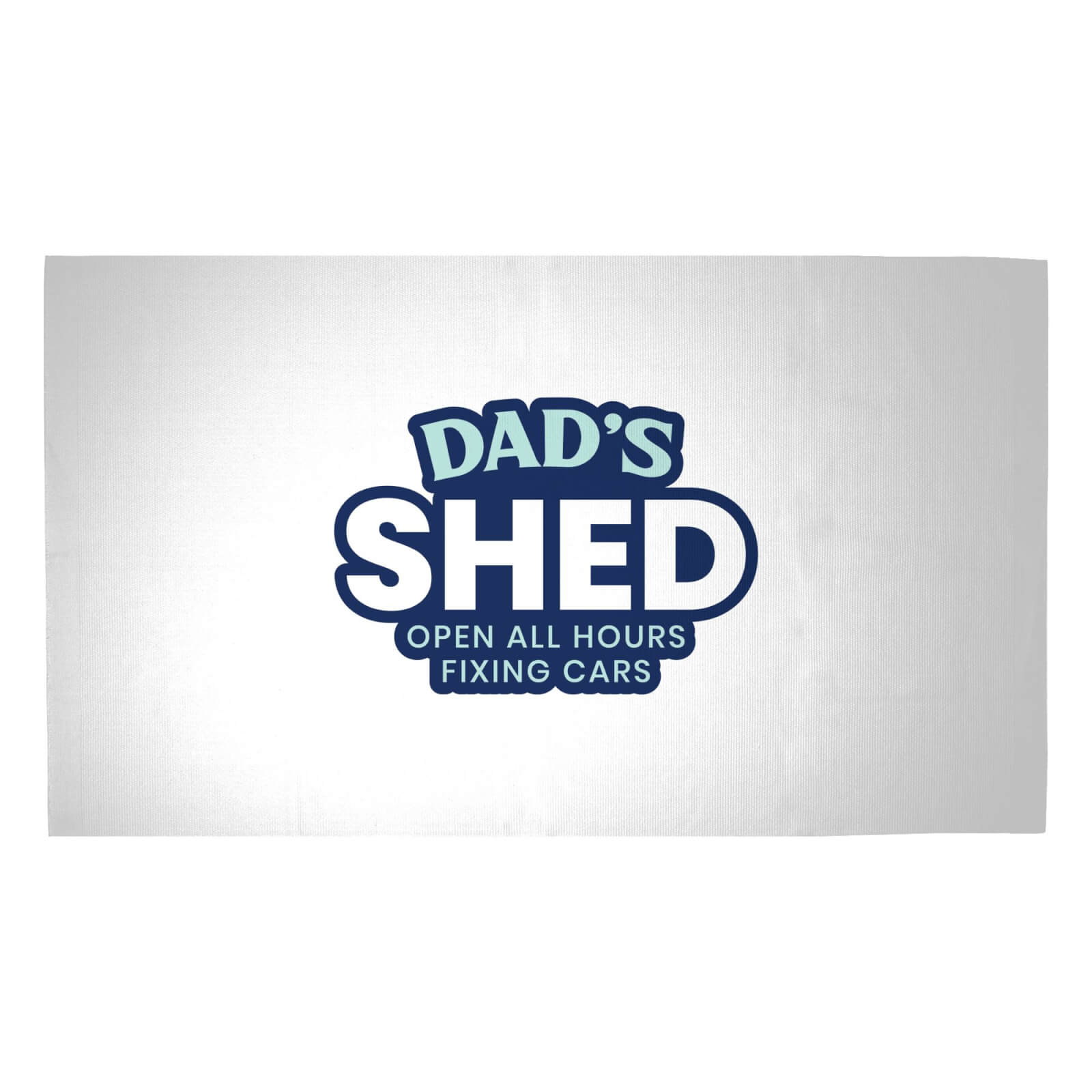Dad's Shed Woven Rug - Medium