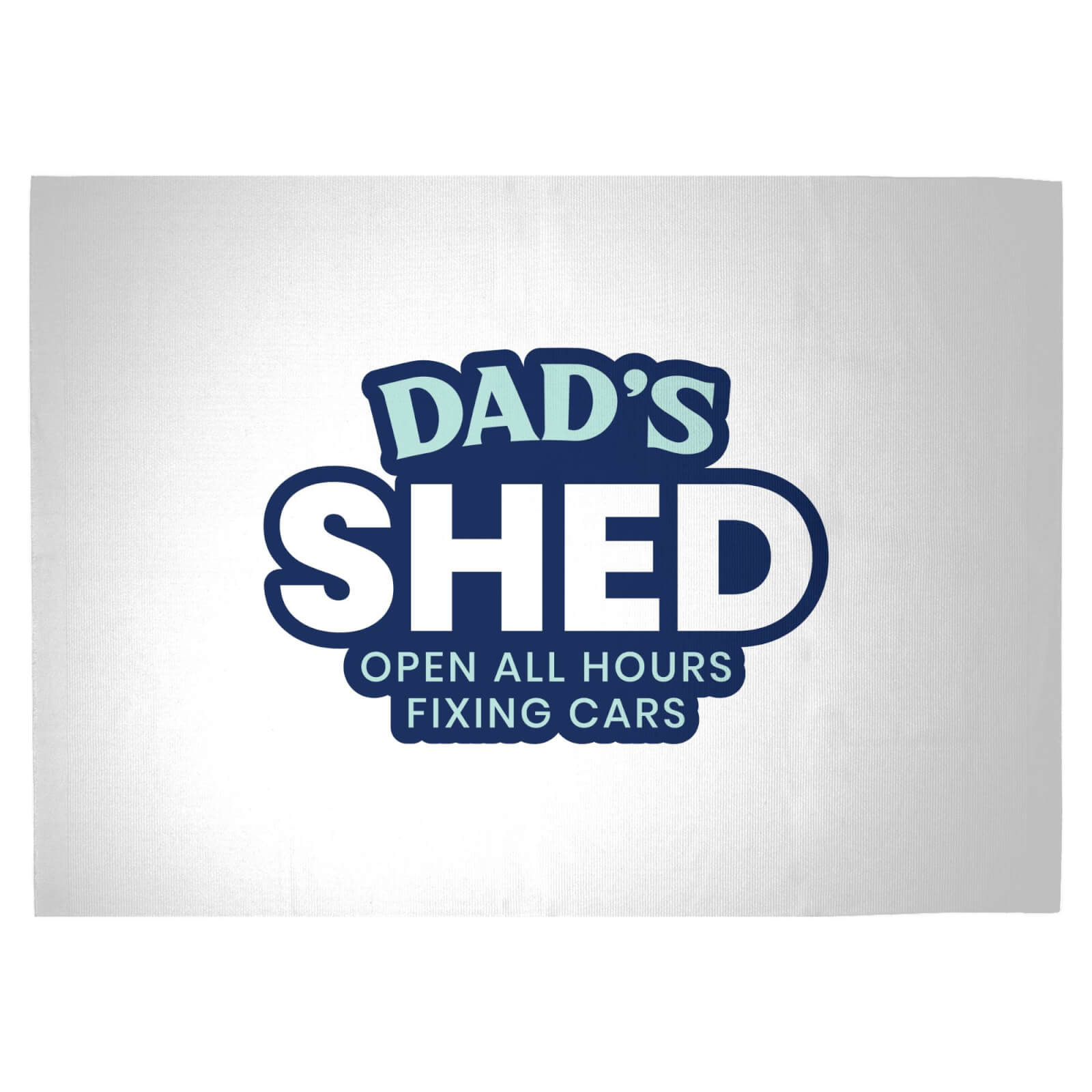 Dad's Shed Woven Rug - Large