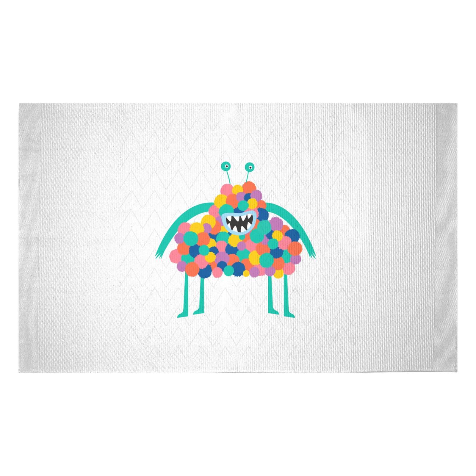 Giant Fluffy Monster Woven Rug - Small