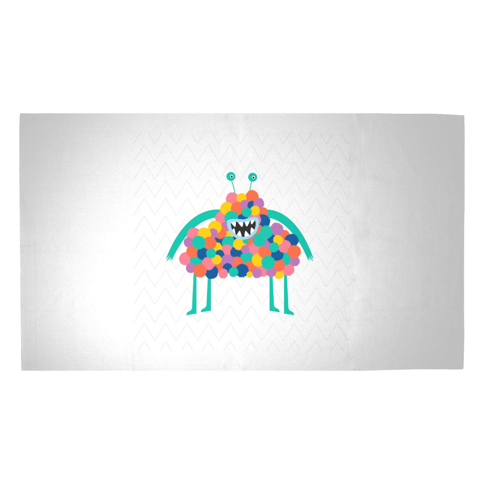 Giant Fluffy Monster Woven Rug - Medium