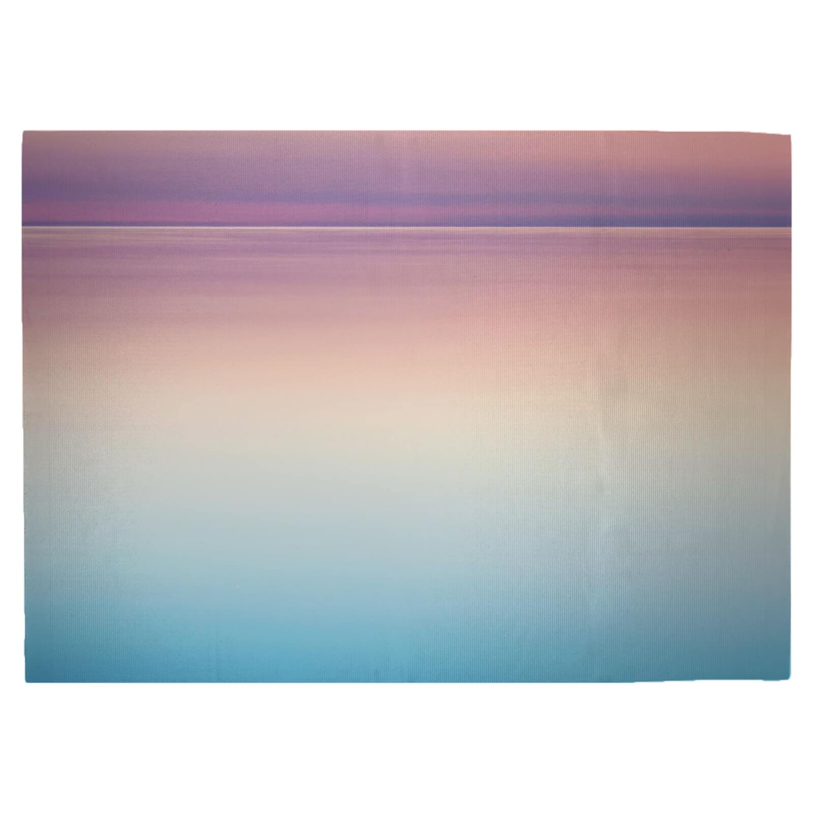 Sunset Blue And Pink Woven Rug - Large
