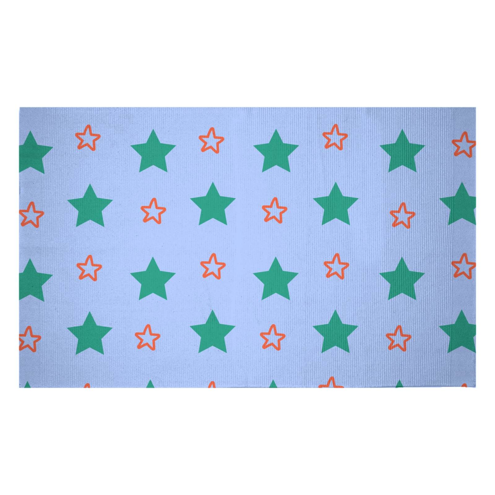Mixed Stars Woven Rug - Small
