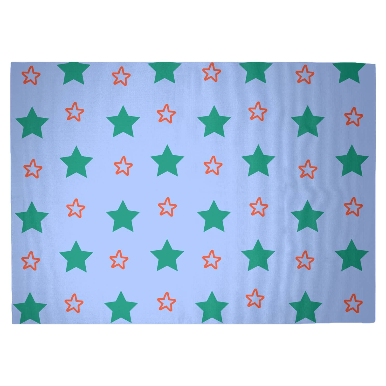 Mixed Stars Woven Rug - Large