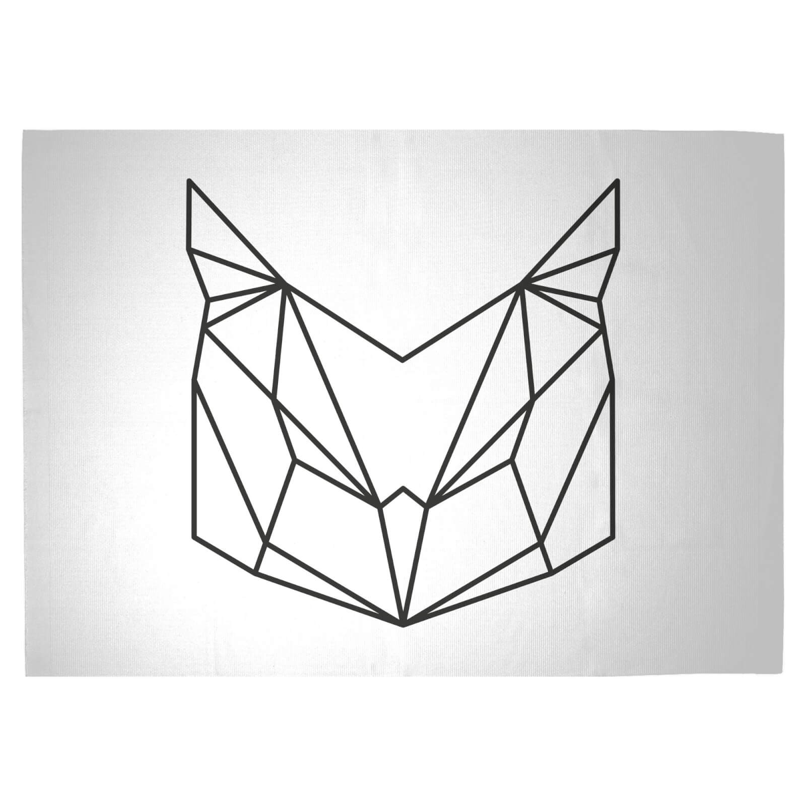 Geometric Owl Woven Rug - Large