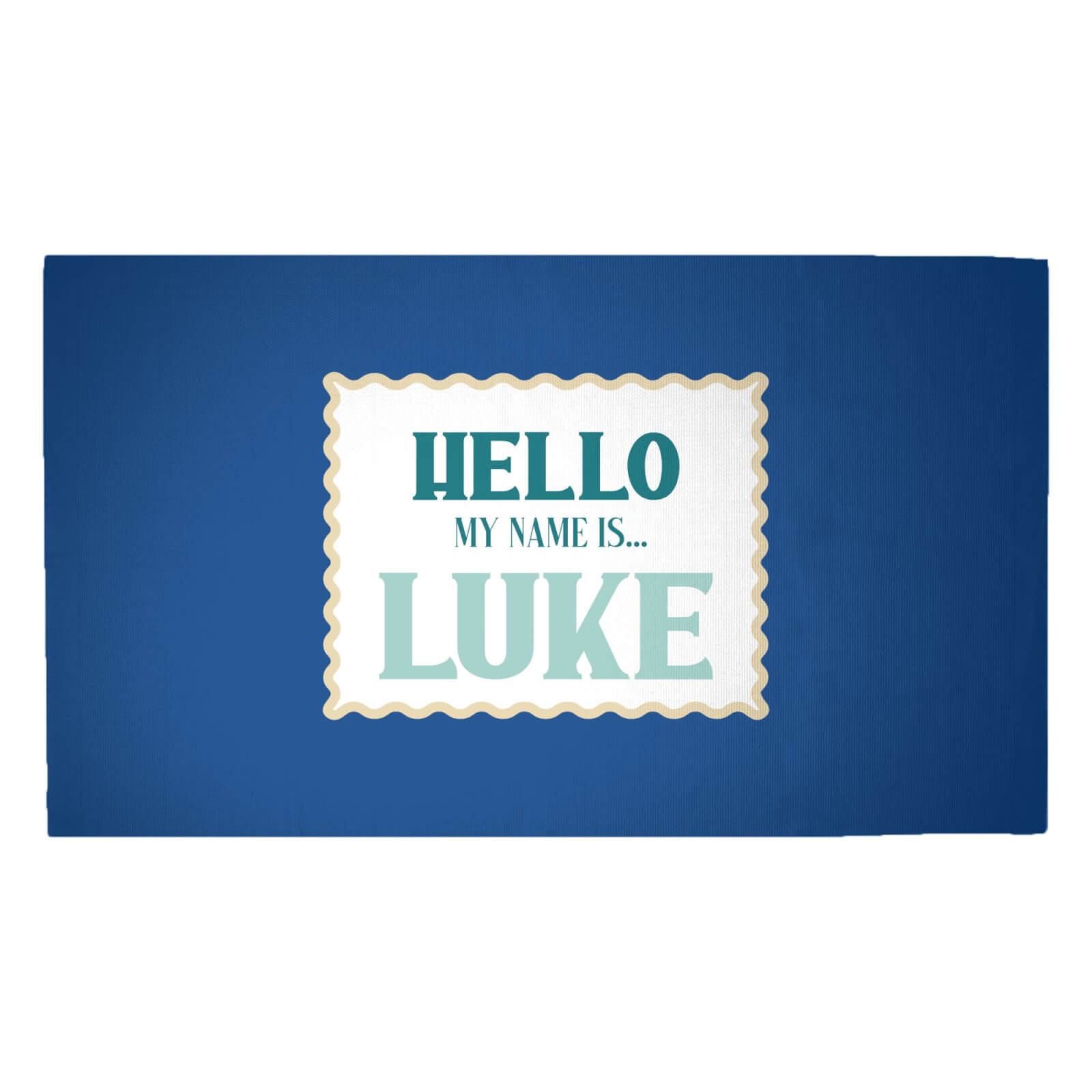 Hello, My Name Is Luke Woven Rug - Medium