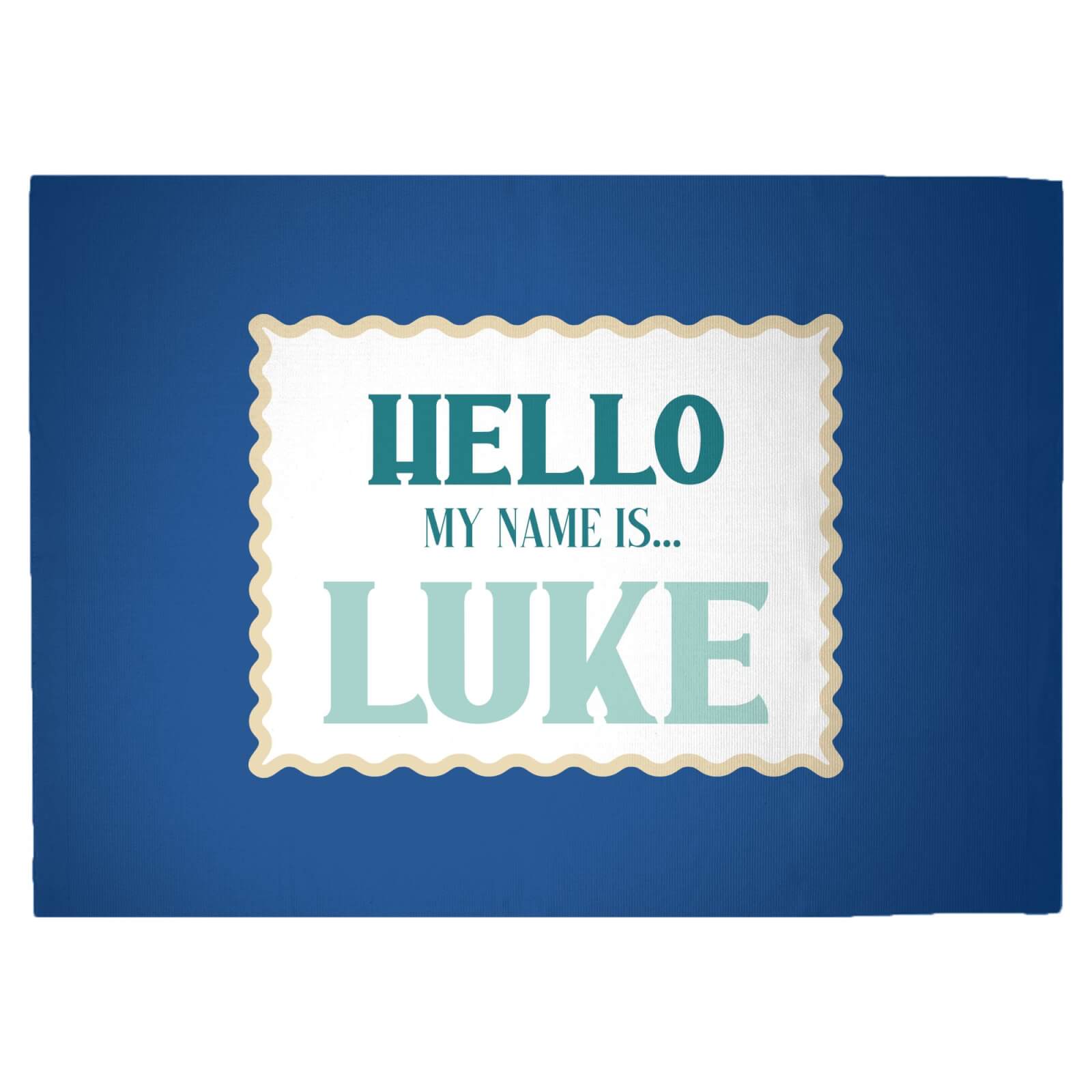 Hello, My Name Is Luke Woven Rug - Large