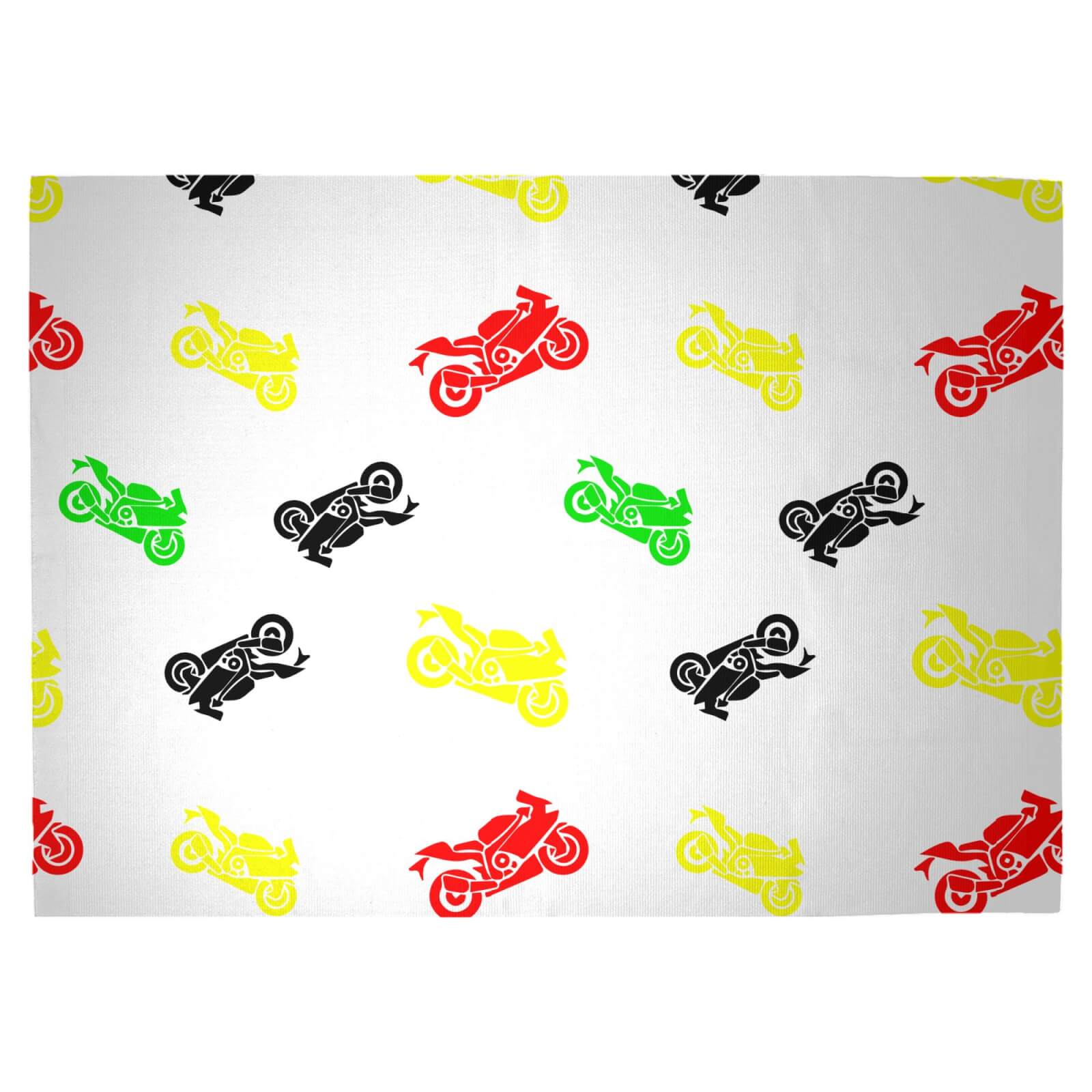 Motorbikes Woven Rug - Large
