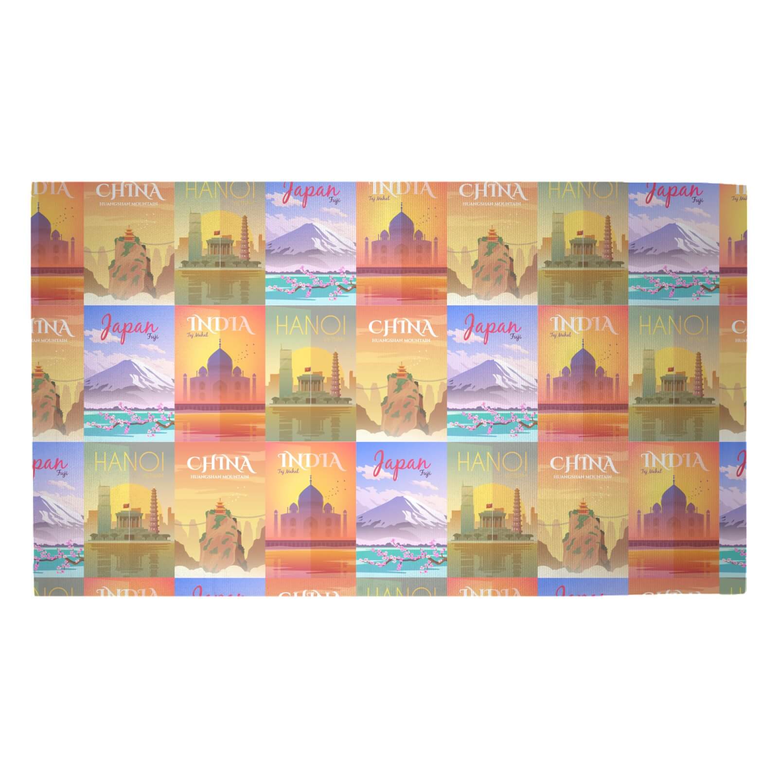 Travel In Asia Woven Rug - Medium