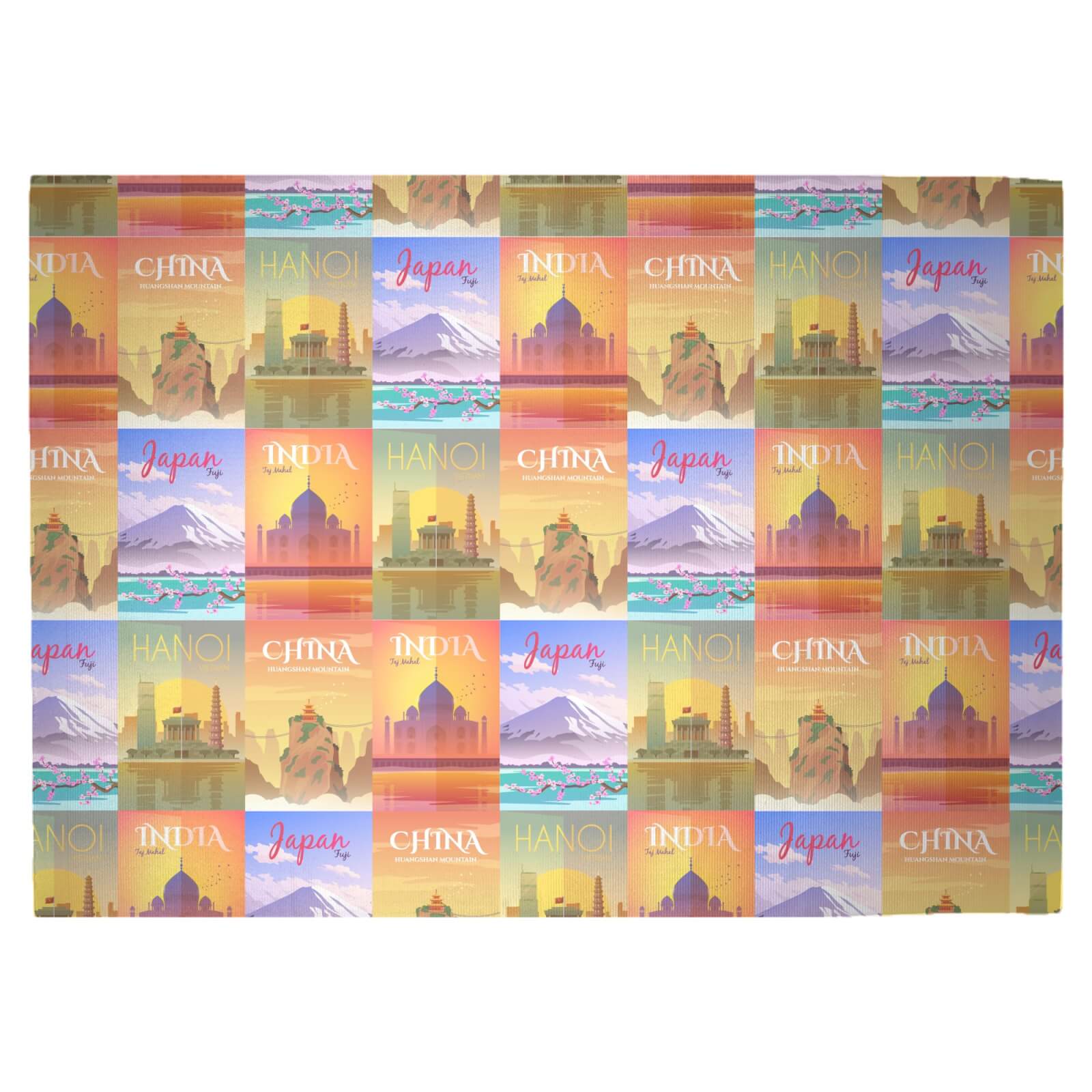 Travel In Asia Woven Rug - Large
