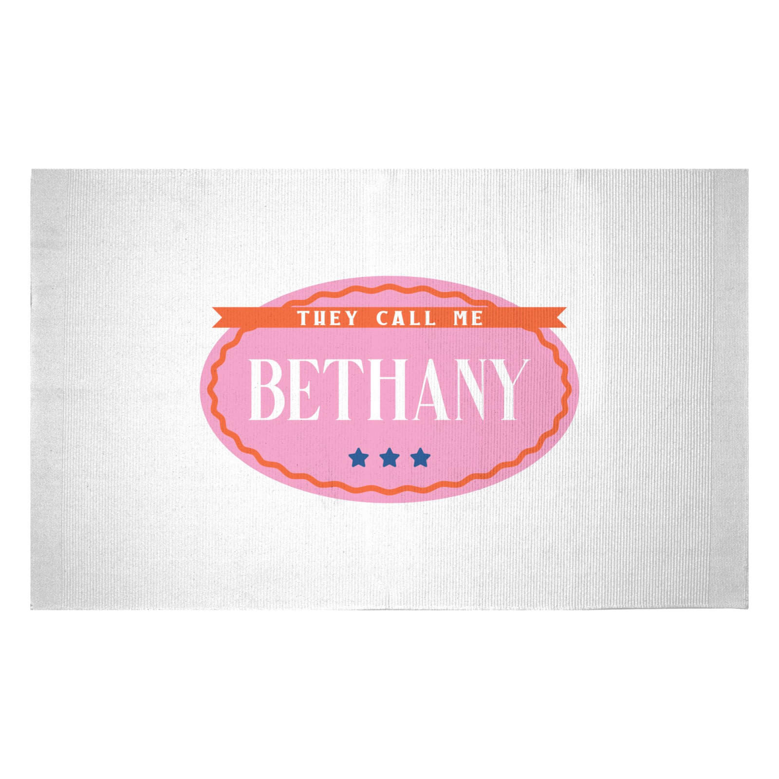 They Call Me Bethany Woven Rug - Small