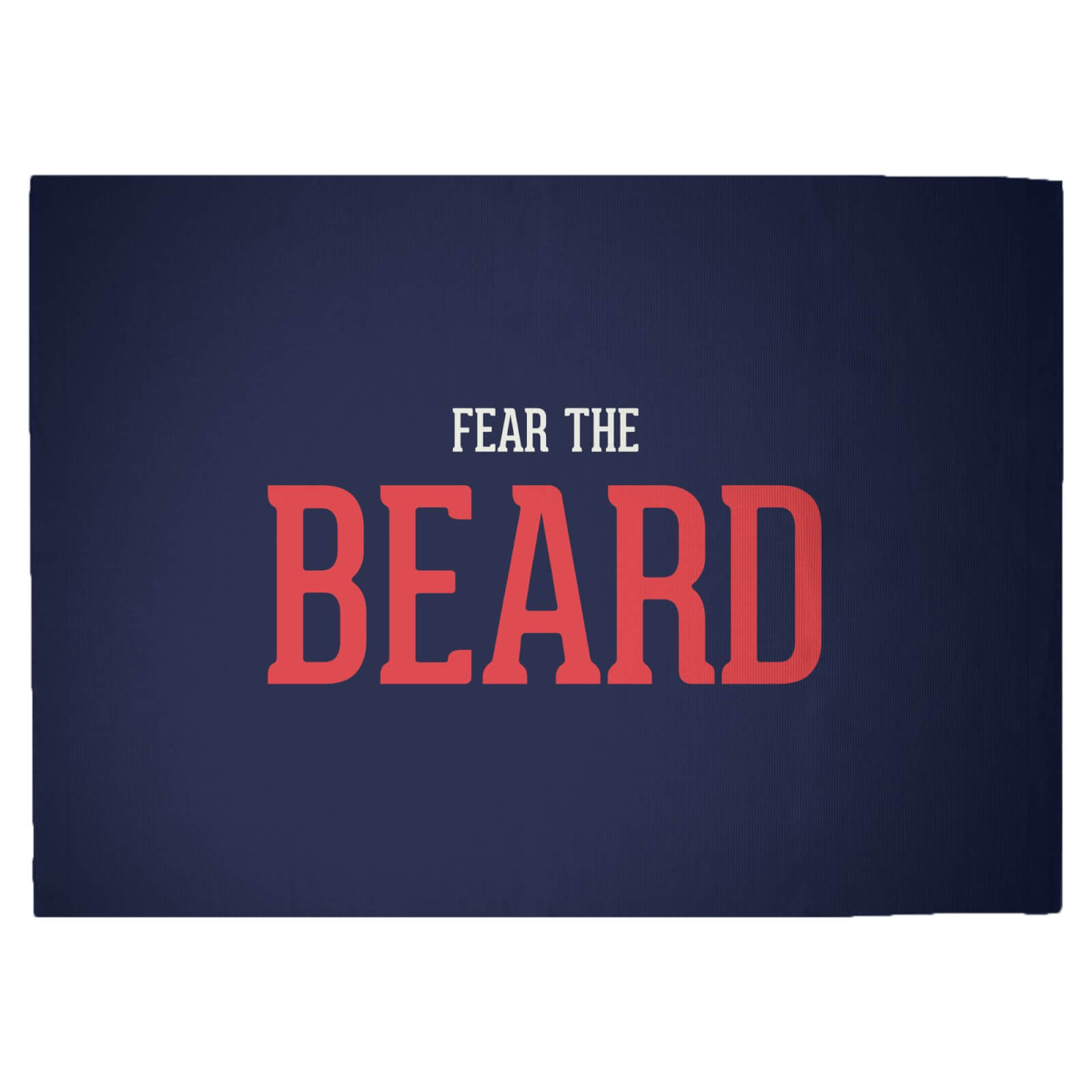 Fear The Beard Woven Rug - Large