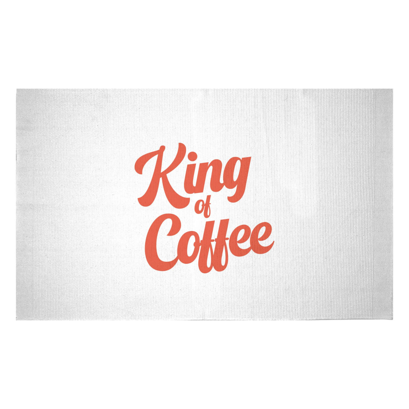 King Of Coffee Woven Rug - Small