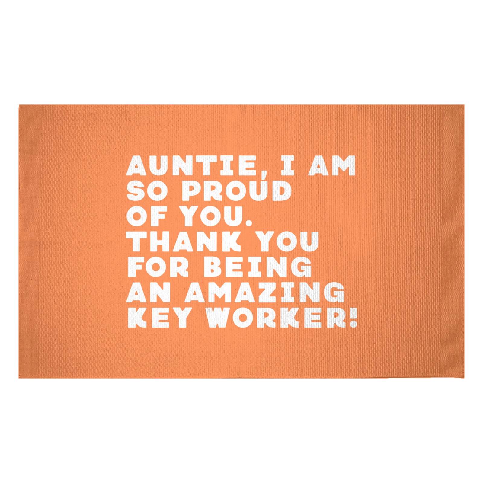 Auntie, I Am So Proud Of You. Woven Rug - Small