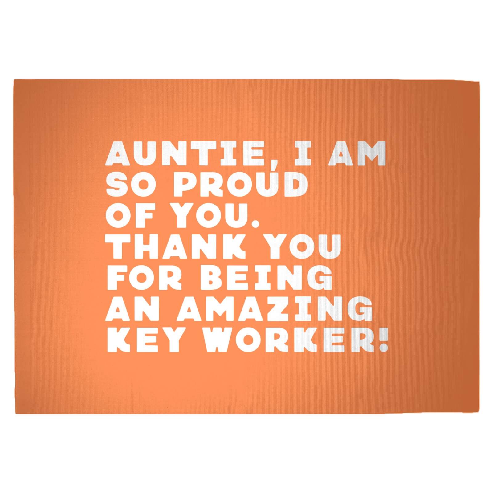 Auntie, I Am So Proud Of You. Woven Rug - Large