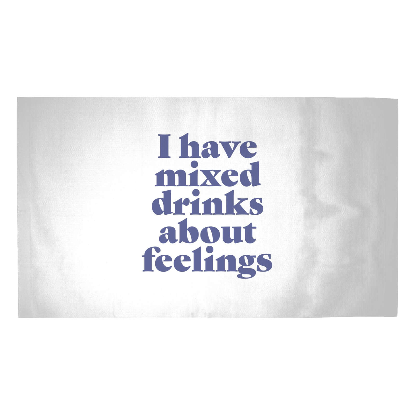 I Have Mixed Drinks About Feelings Woven Rug - Medium