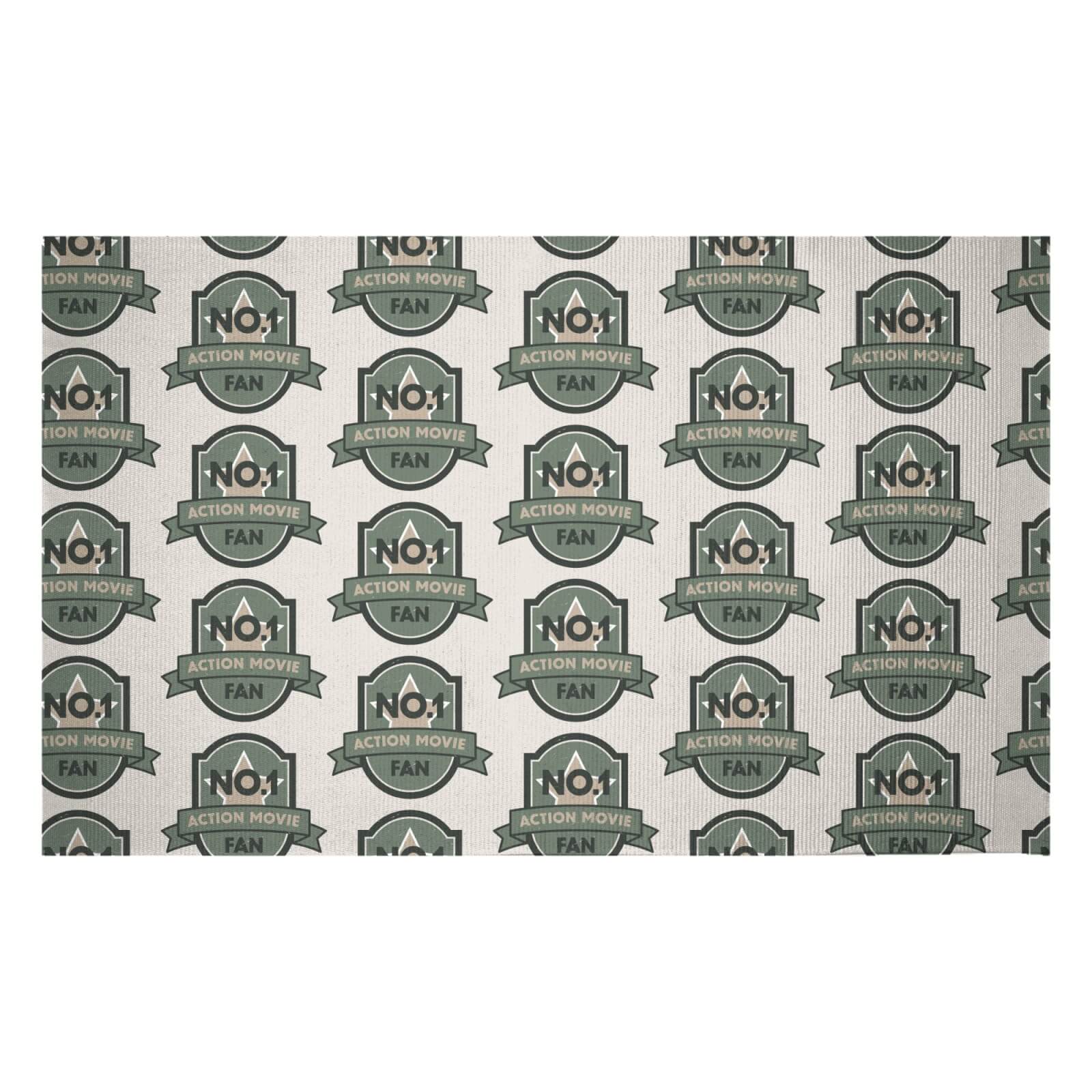 No.1 Action Movie Fan Woven Rug - Small