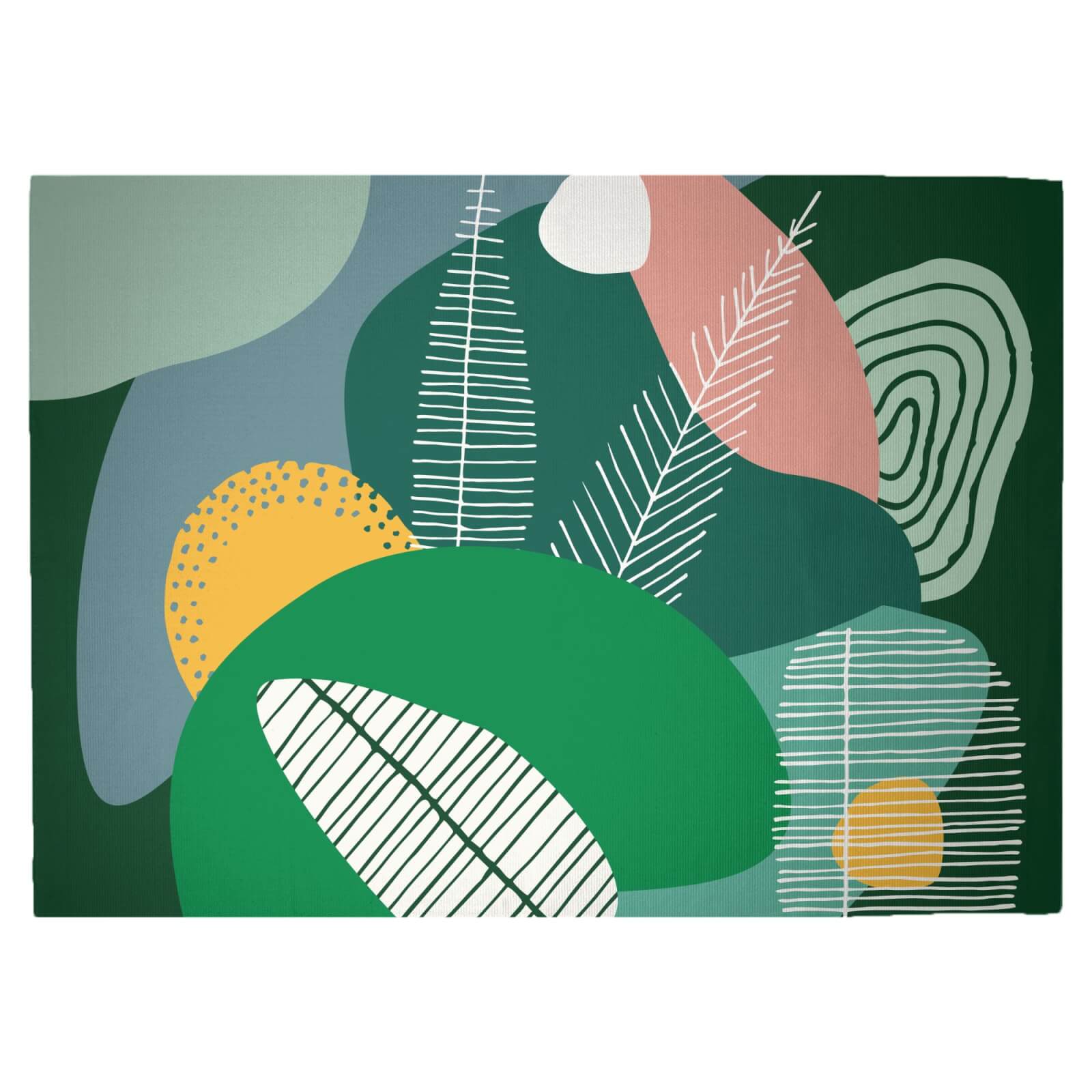 Deep Earth Tones Woven Rug - Large