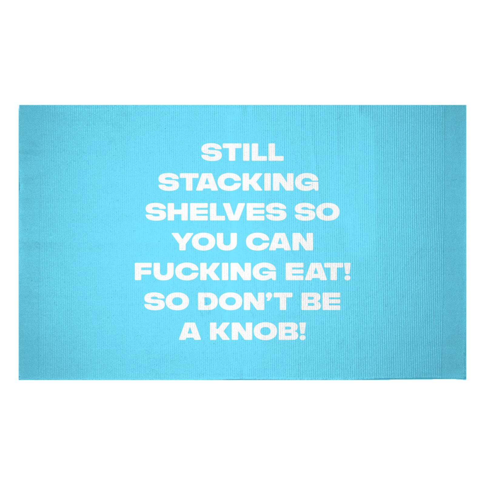 Still Stacking Shelves Woven Rug - Small