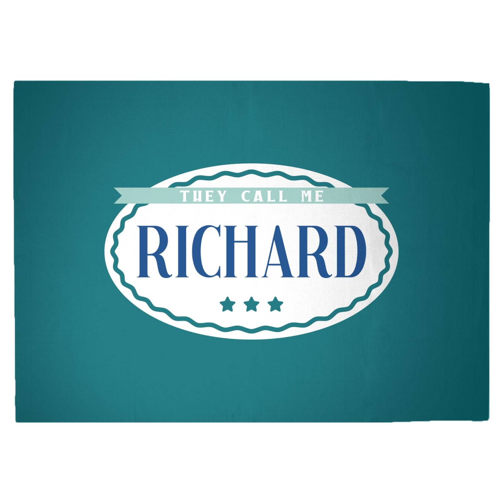 They Call Me Richard Woven Rug - Large