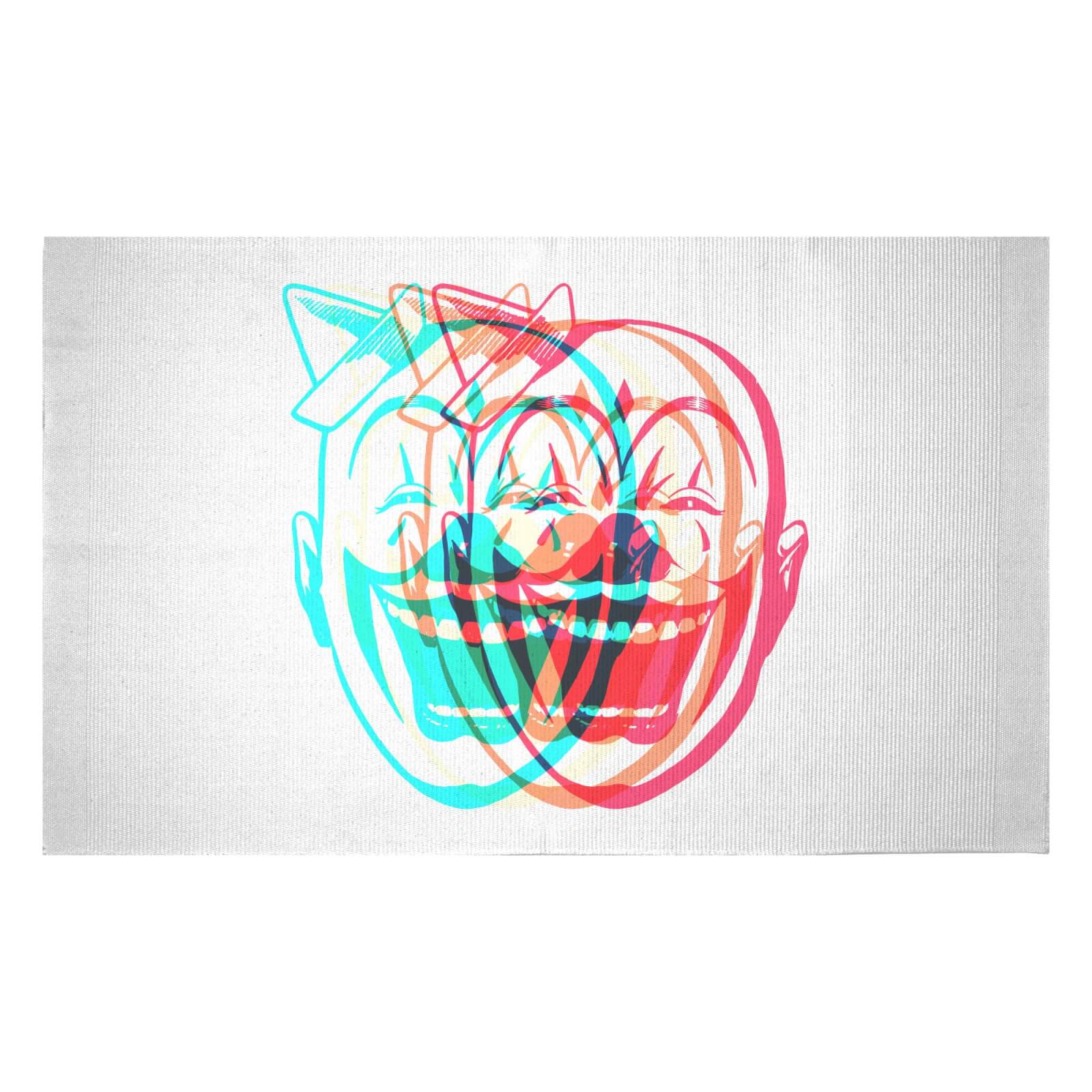 Psychedelic Clown Woven Rug - Small