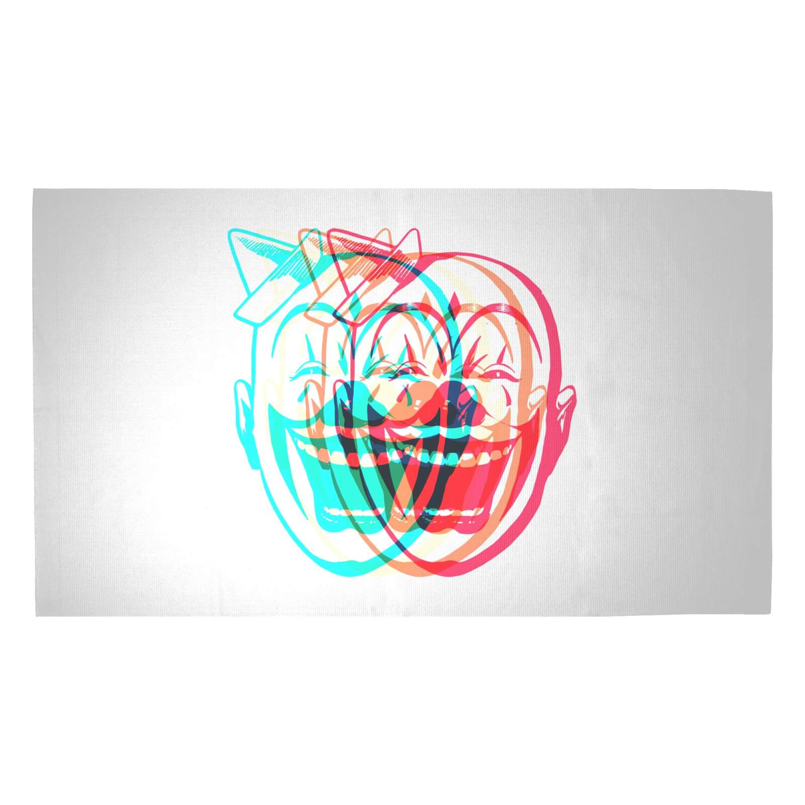 Psychedelic Clown Woven Rug - Medium