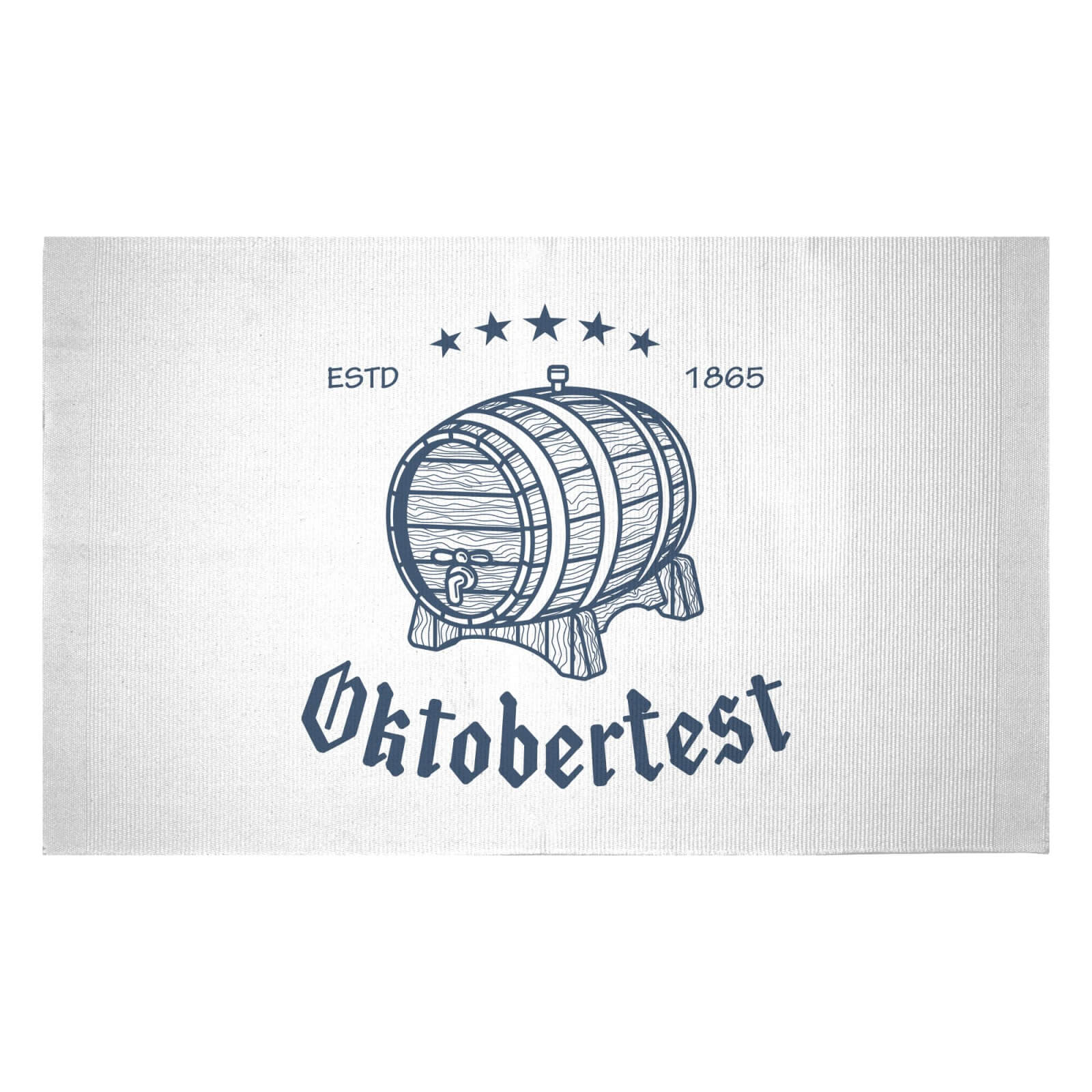 Oktoberfest Barrel Woven Rug - Small