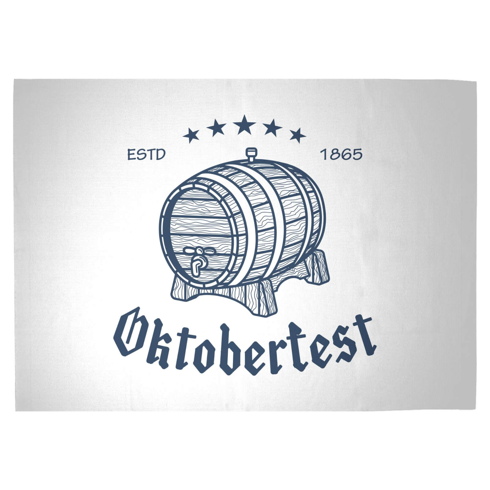 Oktoberfest Barrel Woven Rug - Large