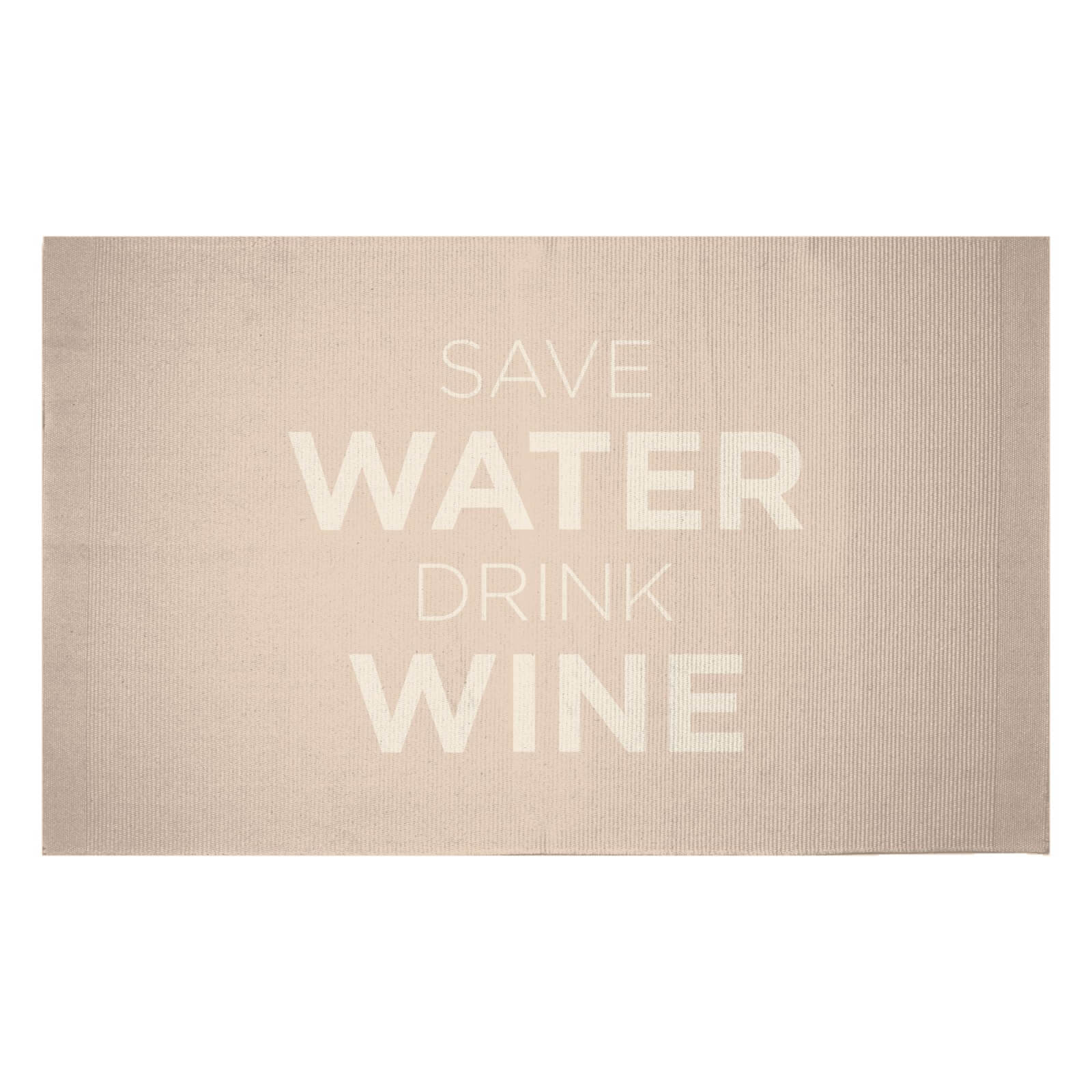 Save Water Drink Wine Woven Rug - Small