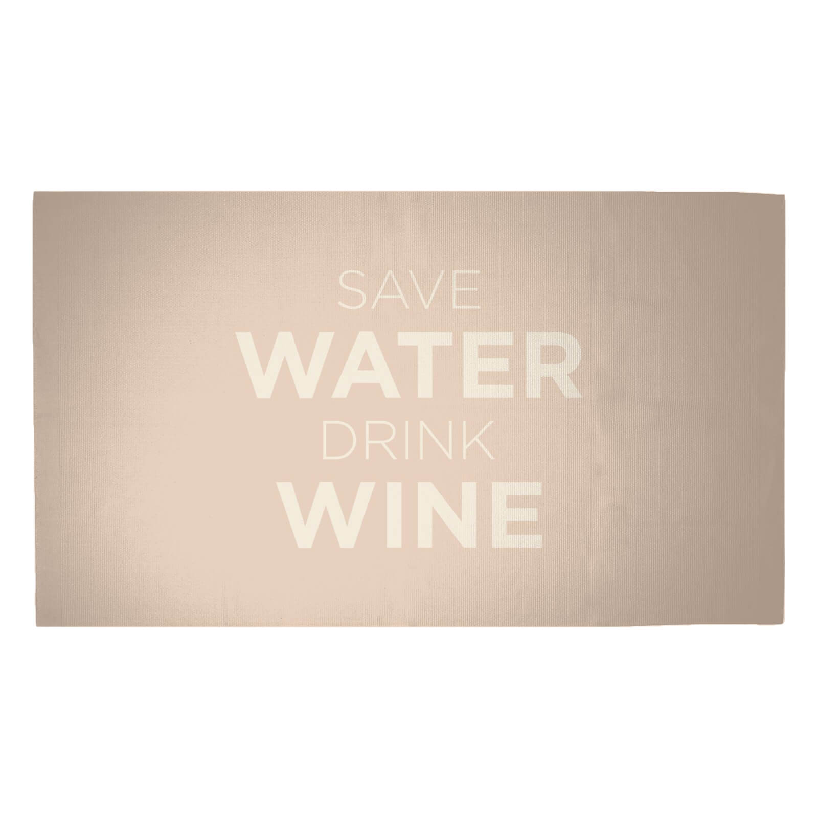 Save Water Drink Wine Woven Rug - Medium
