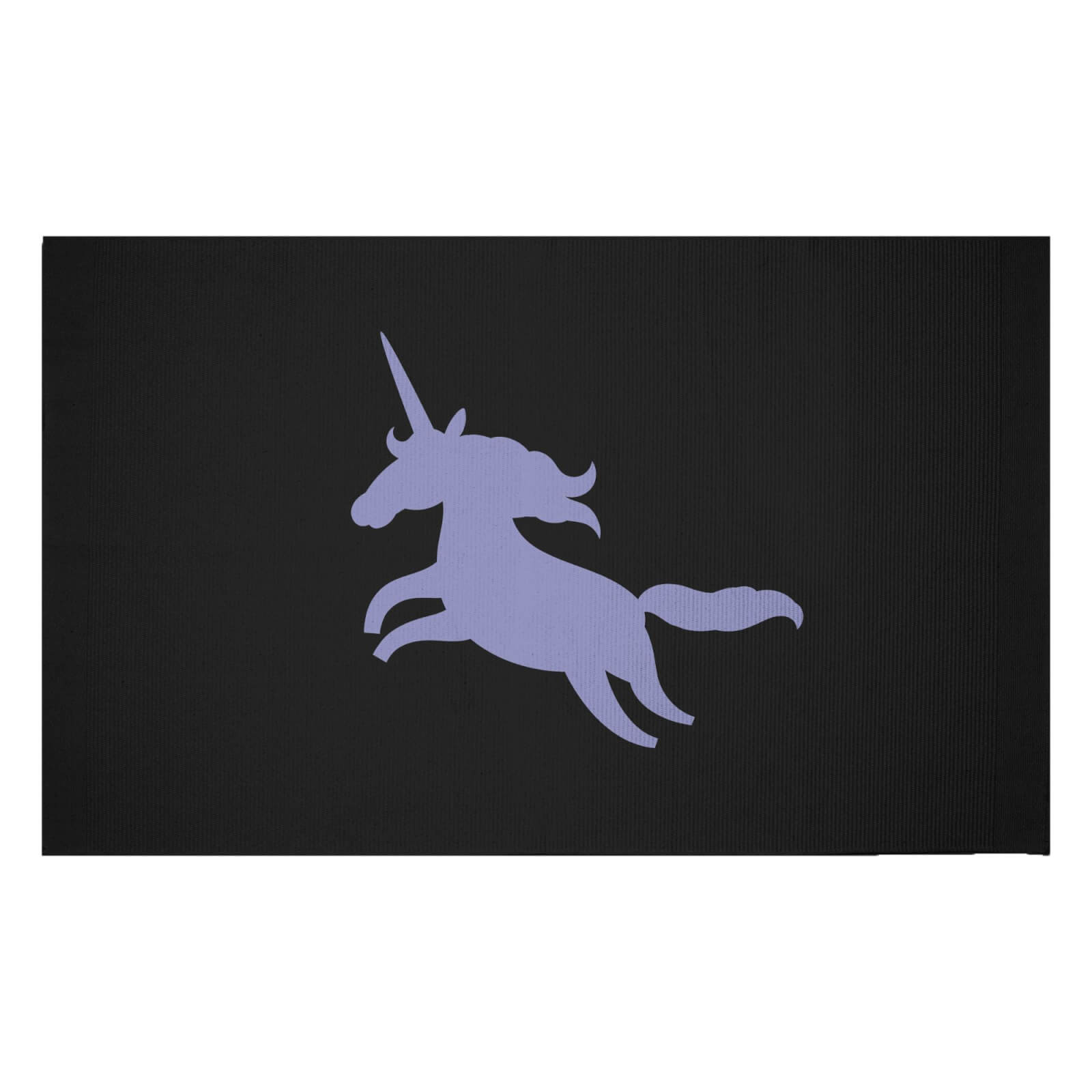 Unicorn Silhouette Woven Rug - Small