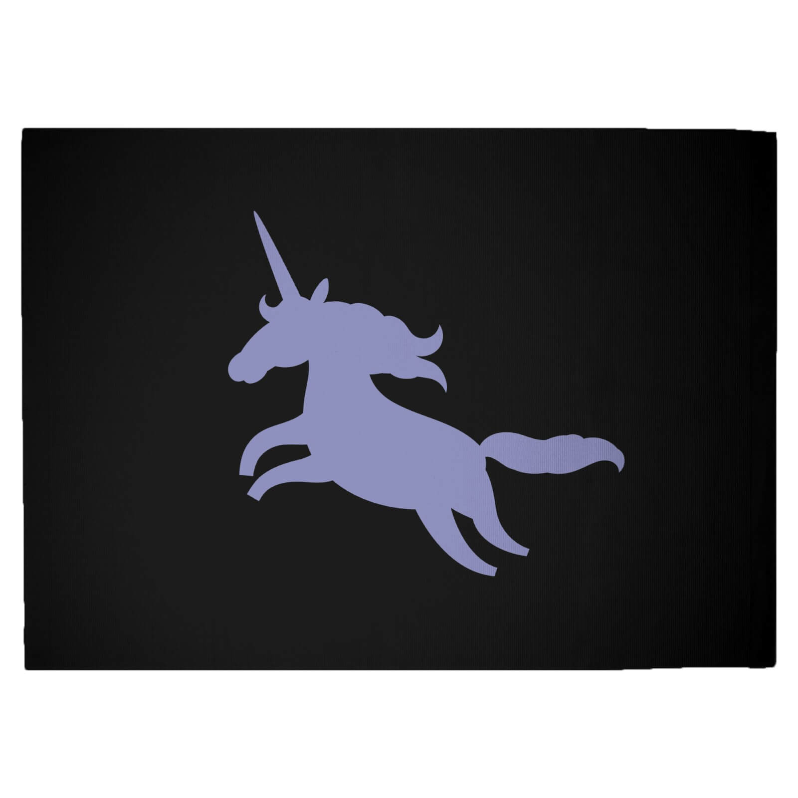 Unicorn Silhouette Woven Rug - Large