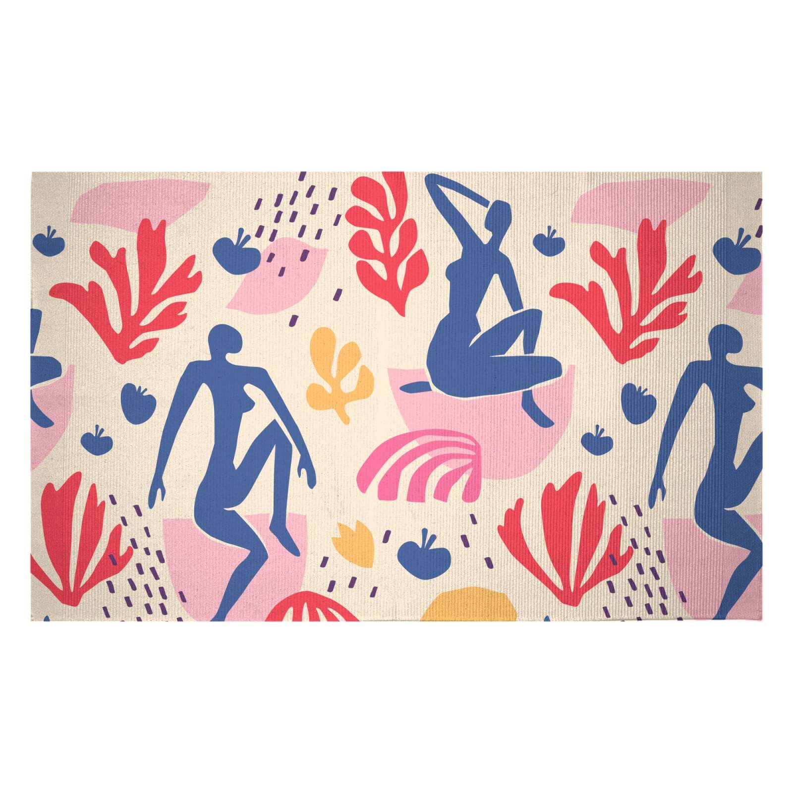 Light Tone Silhouette Woven Rug - Small