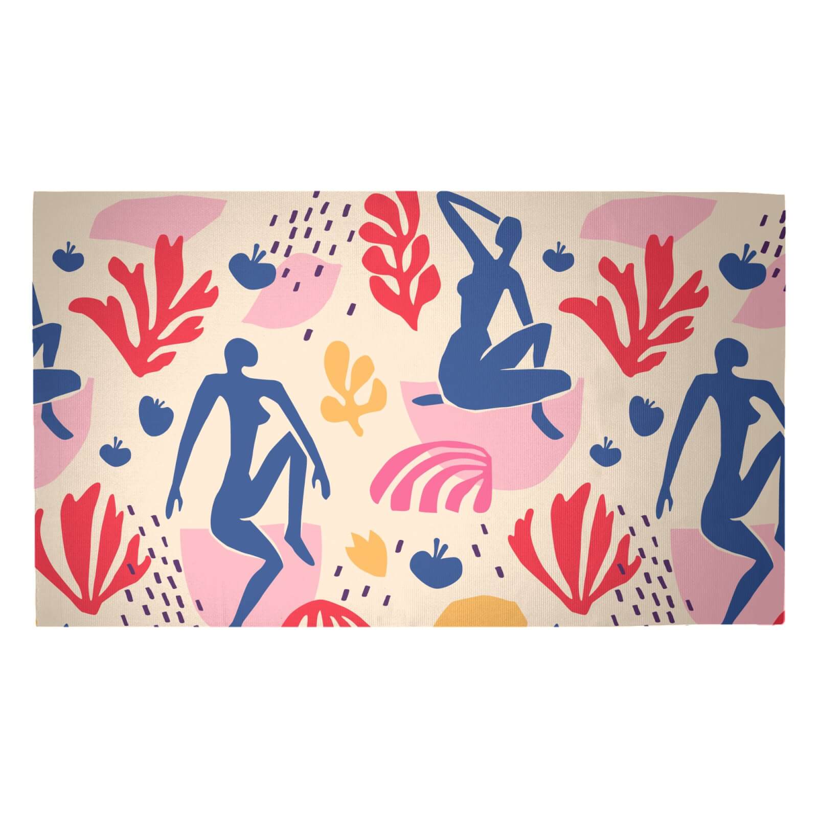 Light Tone Silhouette Woven Rug - Medium