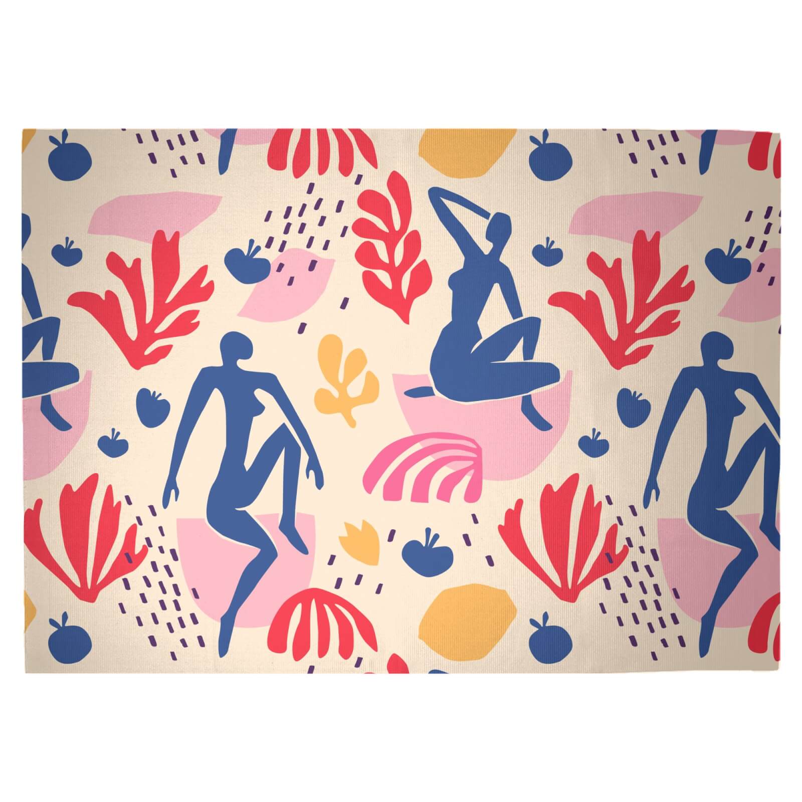 Light Tone Silhouette Woven Rug - Large