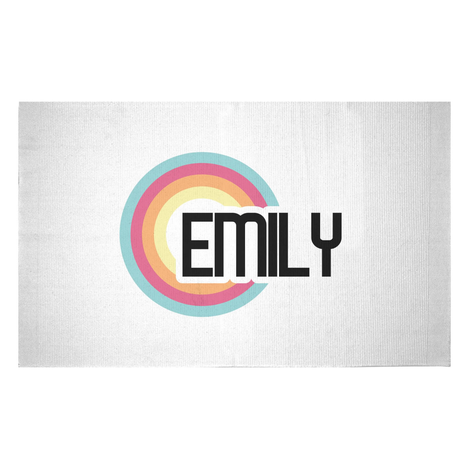 Emily Rainbow Woven Rug - Small
