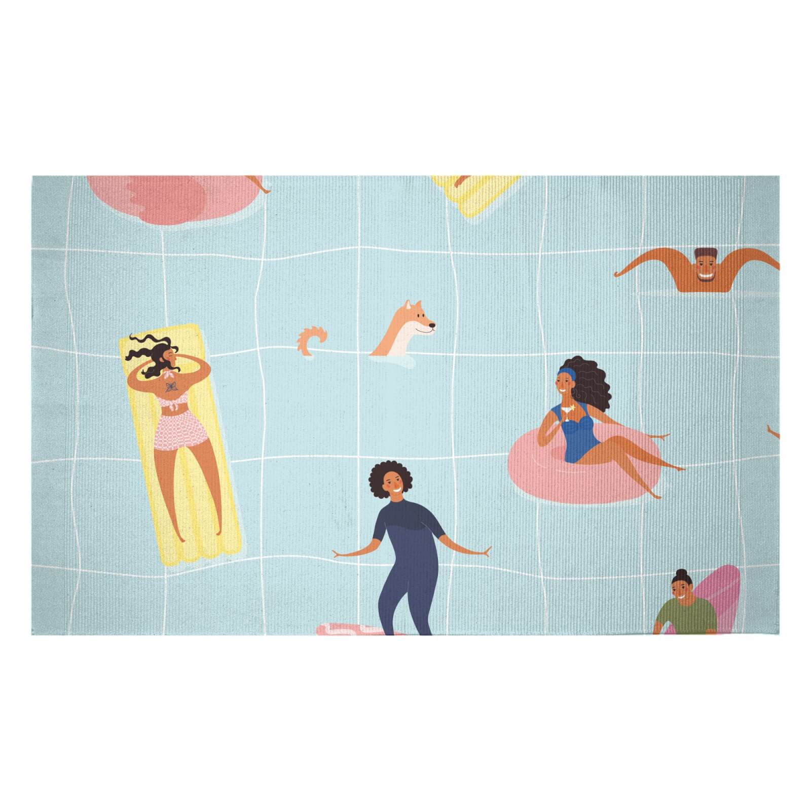 Pool Fun Woven Rug - Small
