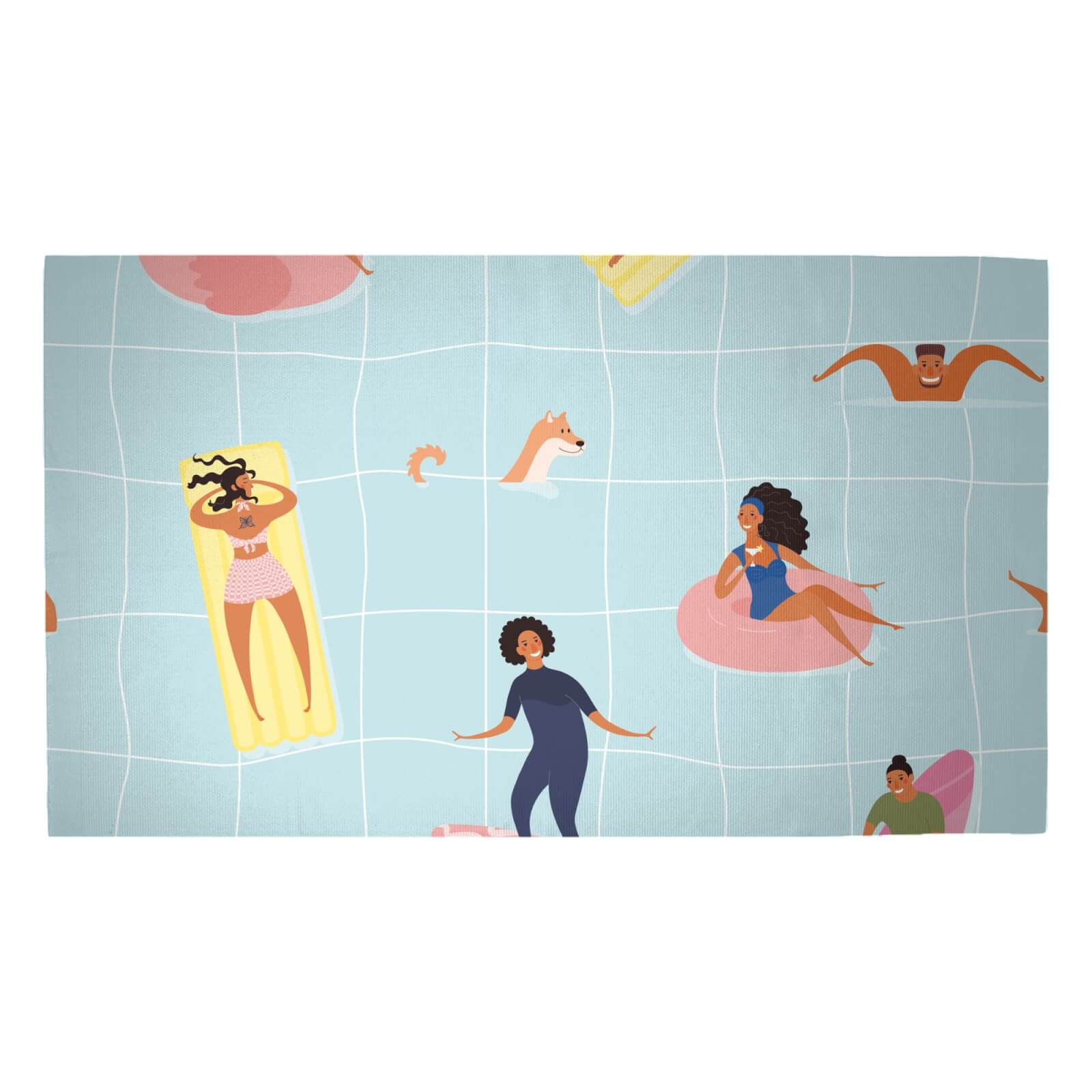 Pool Fun Woven Rug - Medium