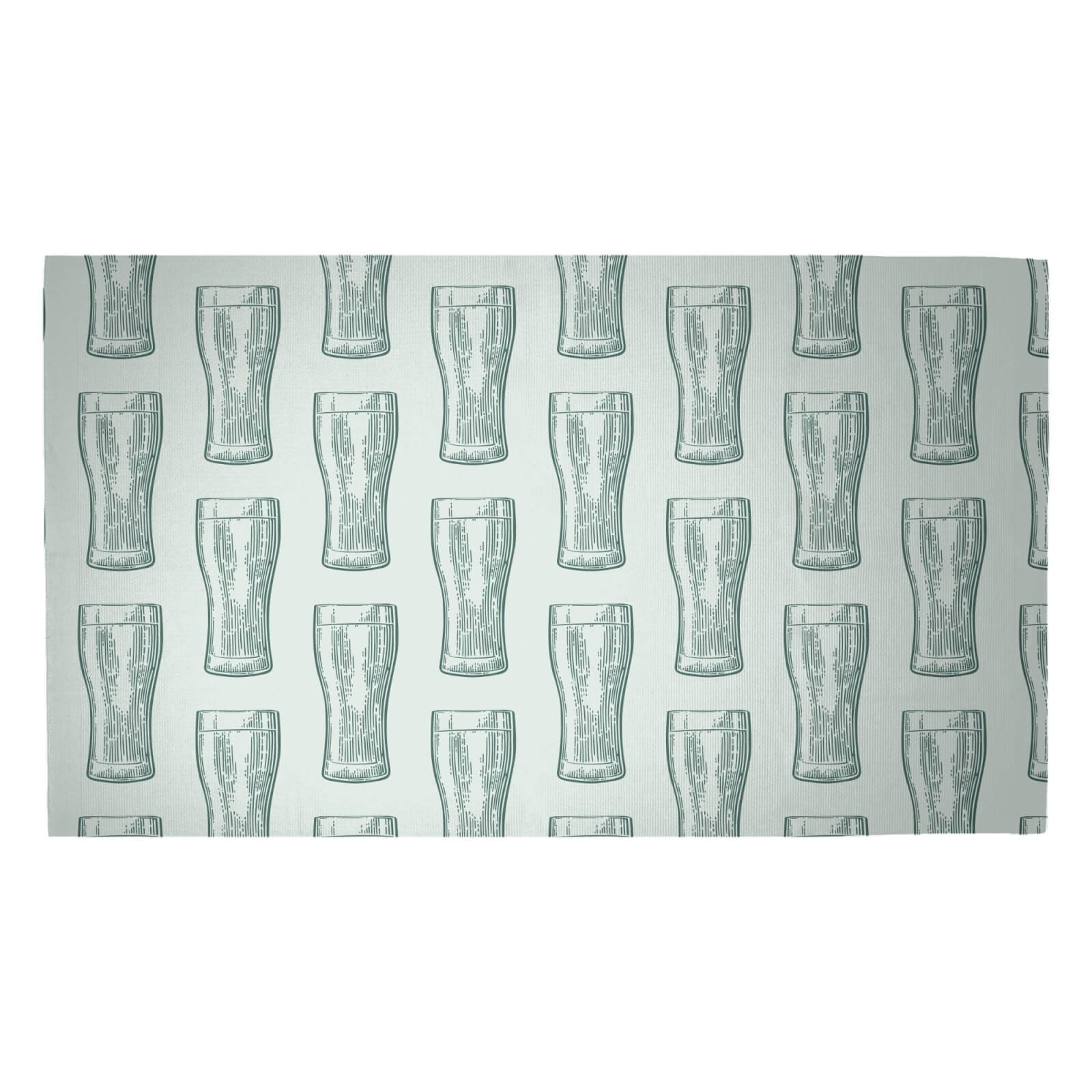 Beer Glass Pattern Woven Rug - Medium