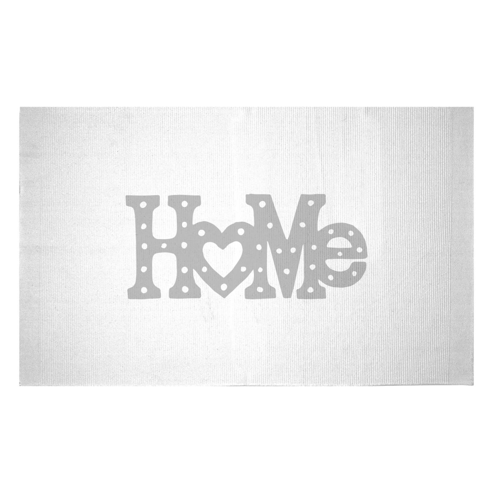 Home Typographic Woven Rug - Small