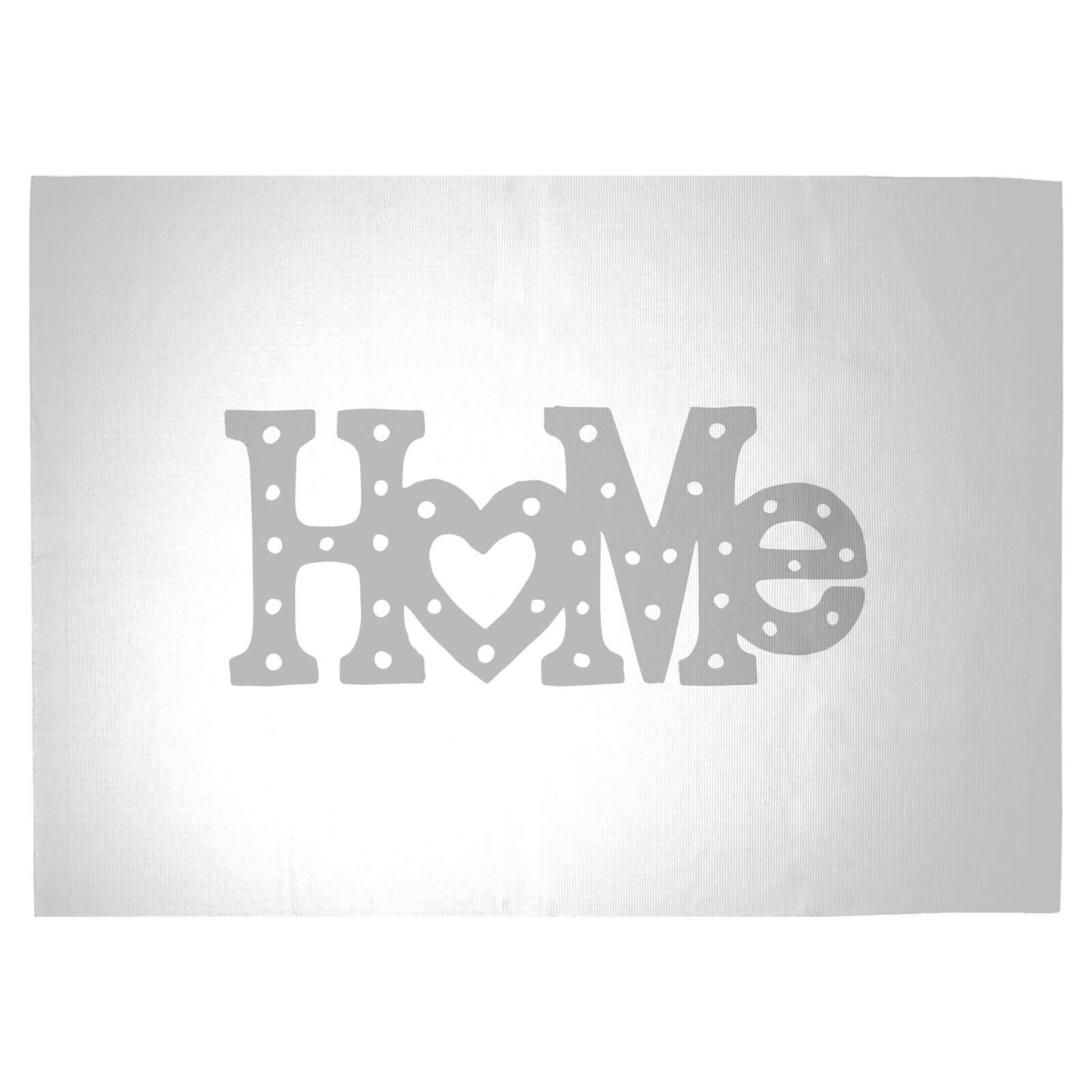 Home Typographic Woven Rug - Large