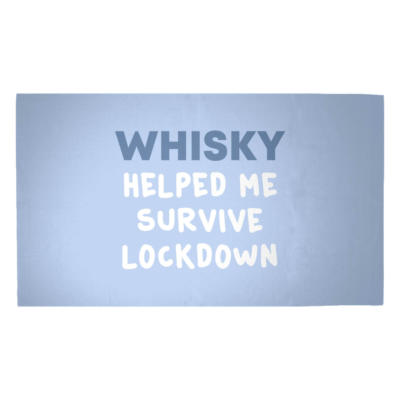 Whisky Helped Me Survive Lockdown Woven Rug - Medium