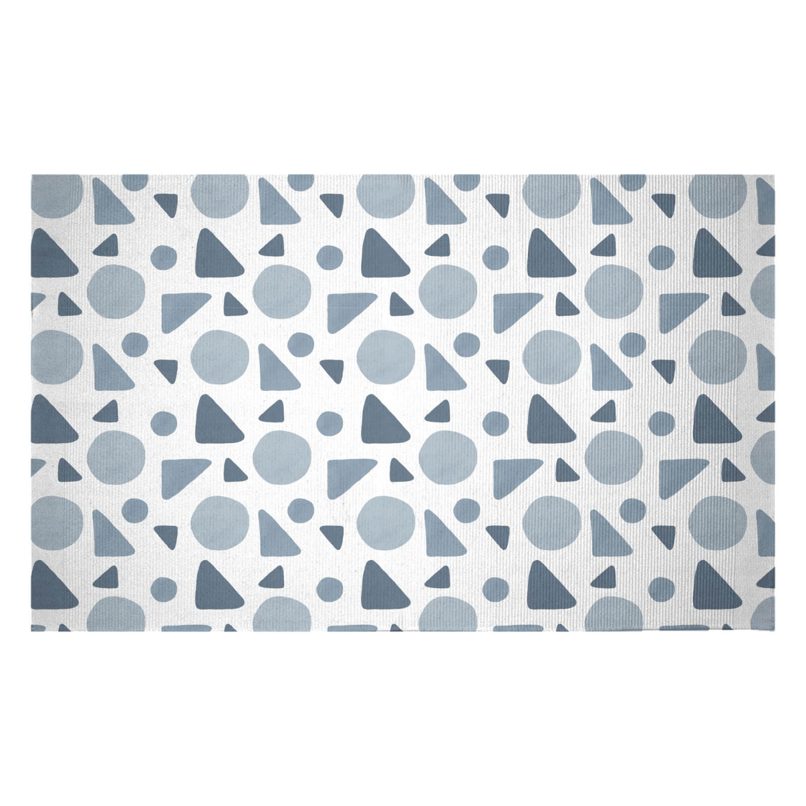 Random Blobs Woven Rug - Small