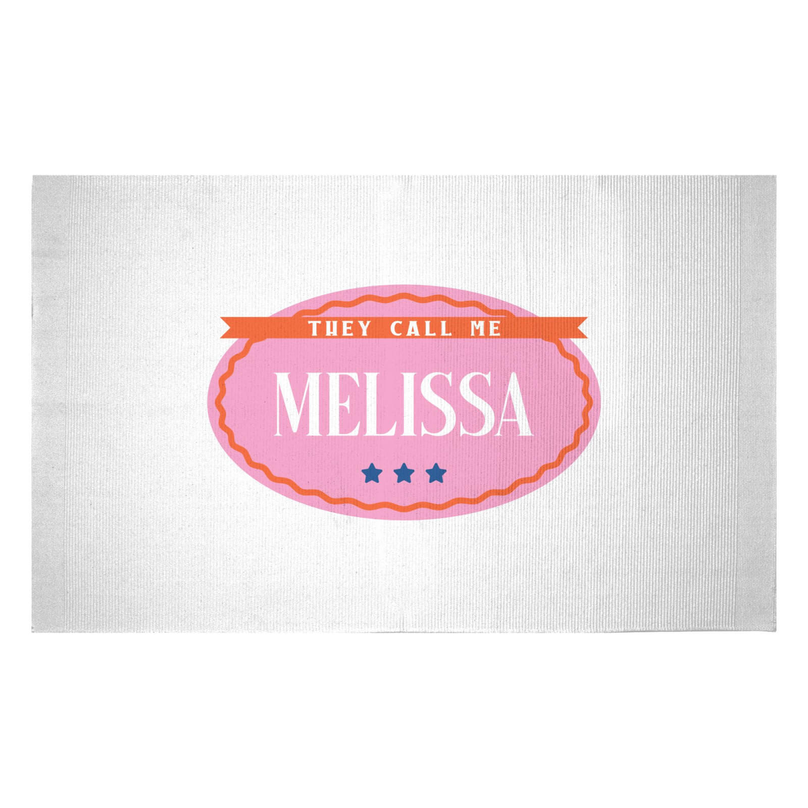 They Call Me Melissa Woven Rug - Small