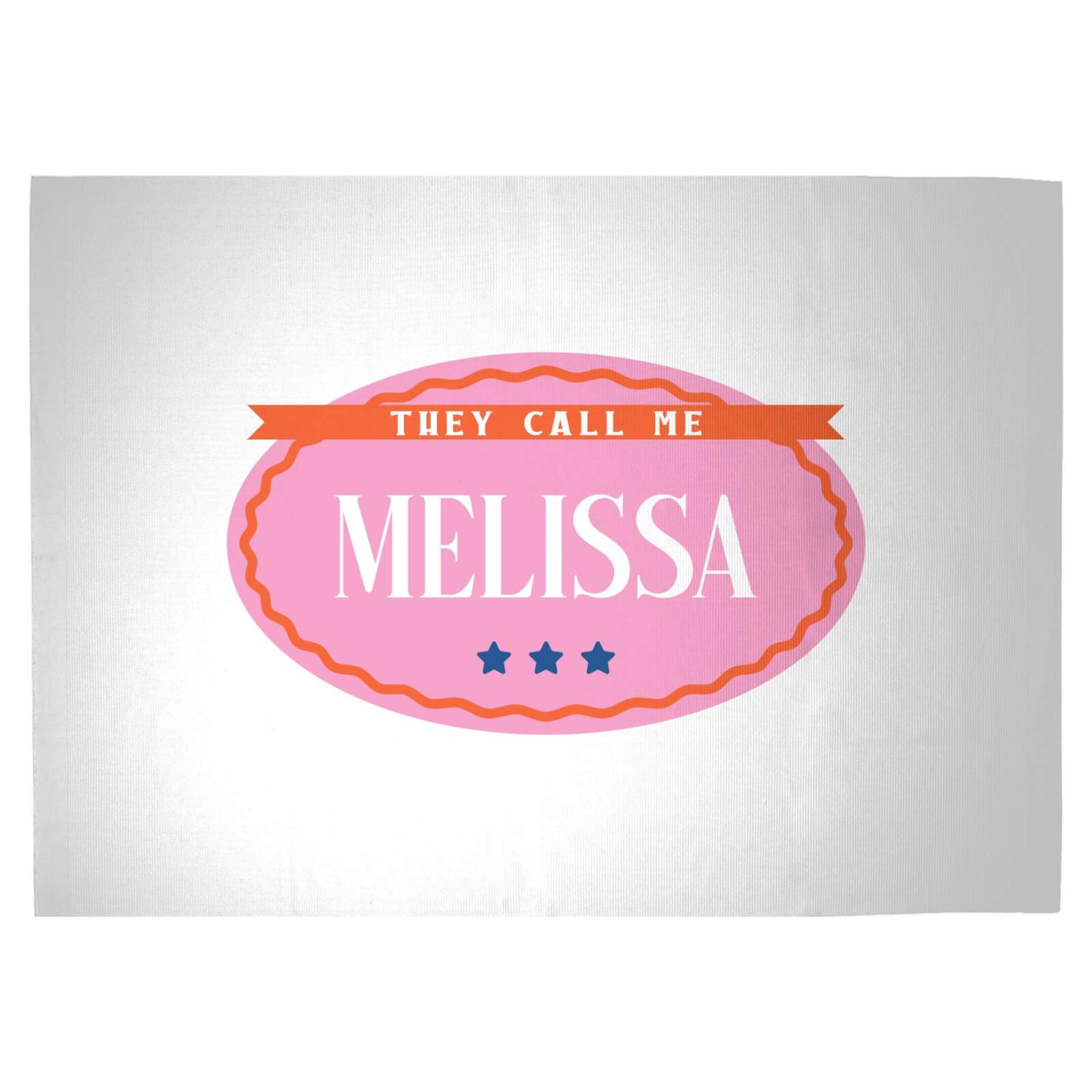 They Call Me Melissa Woven Rug - Large