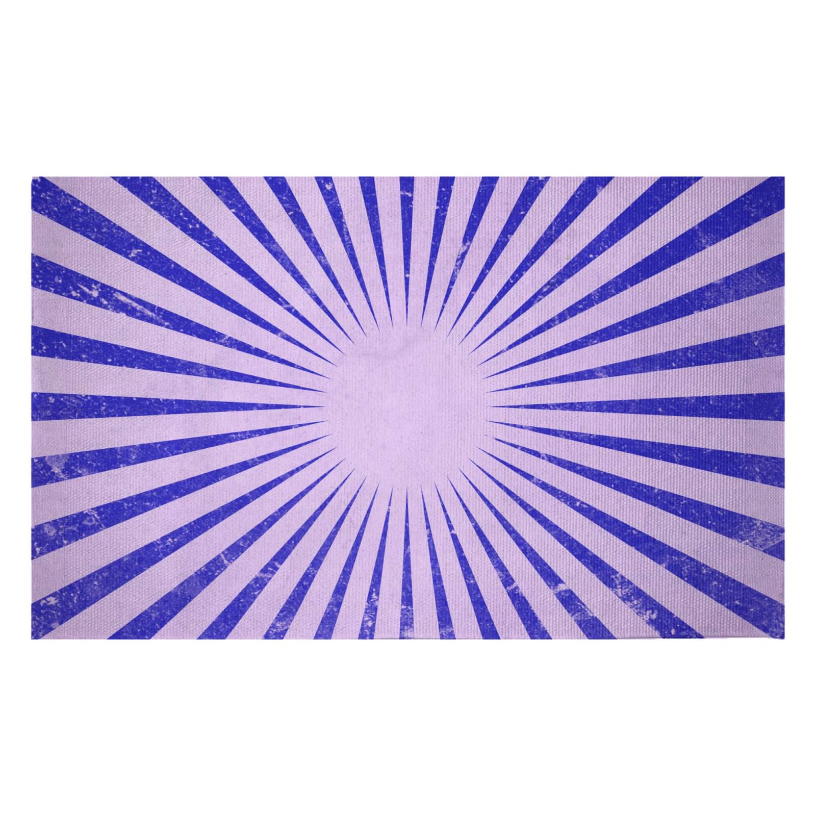 Circus Beams Purple Woven Rug - Small