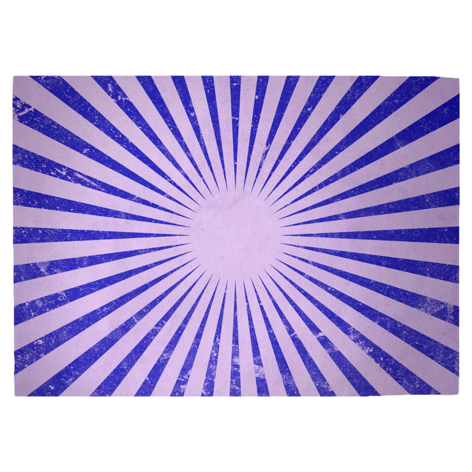 Circus Beams Purple Woven Rug - Large