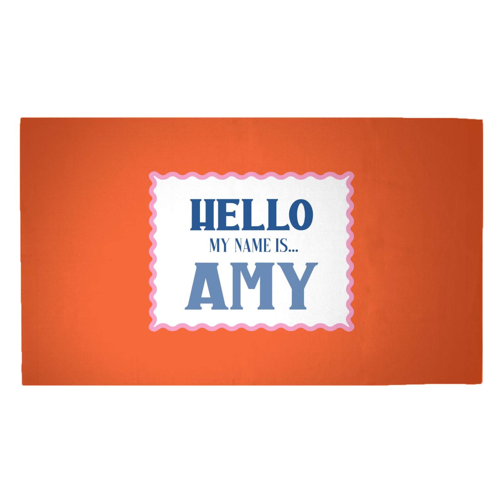 Hello, My Name Is Amy Woven Rug - Medium